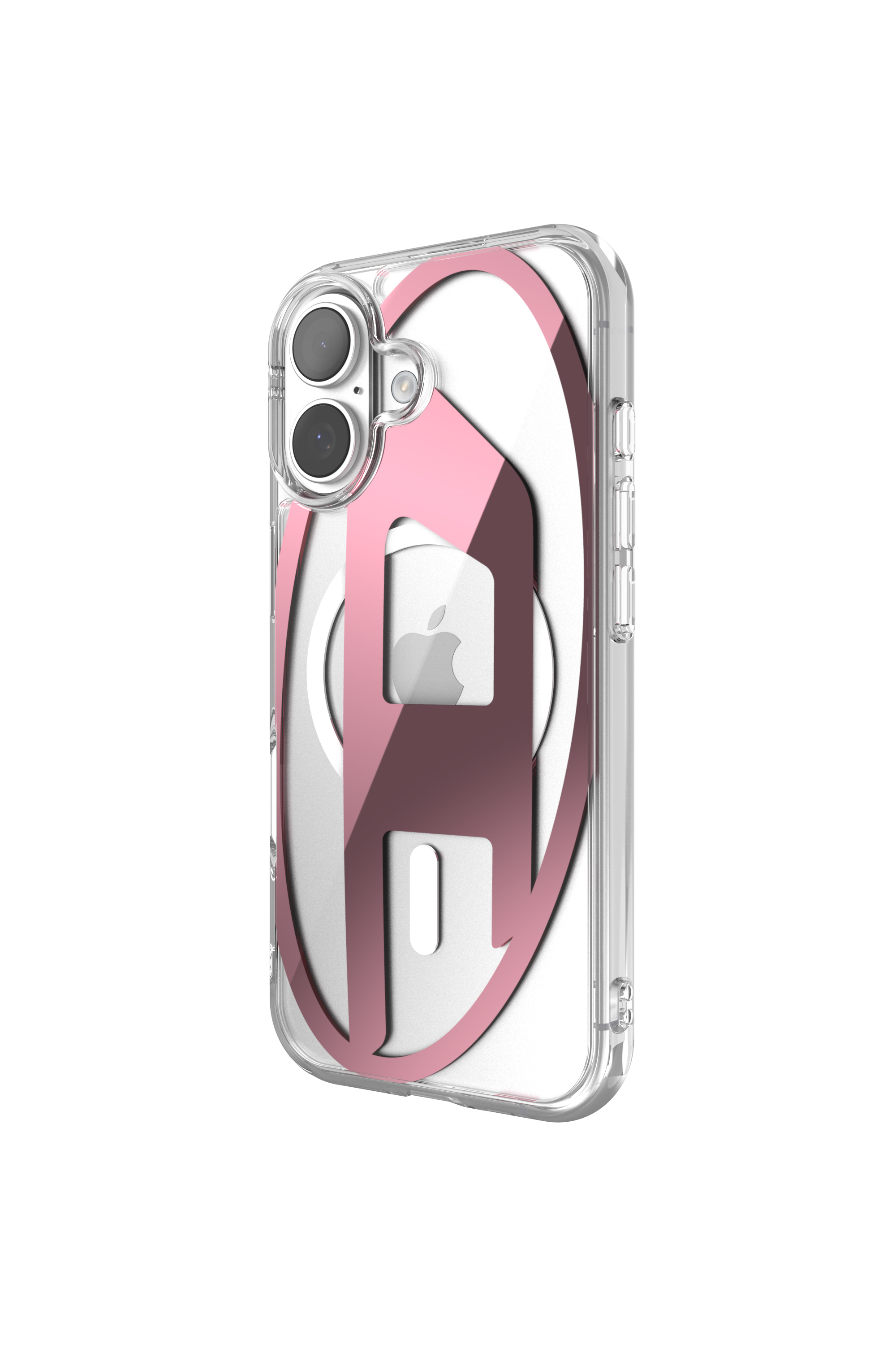 Diesel - 60419 AOP CASE, Étui métallique Oval D avec Magsafe pour iPhone 17 Mixte in Rose - 4