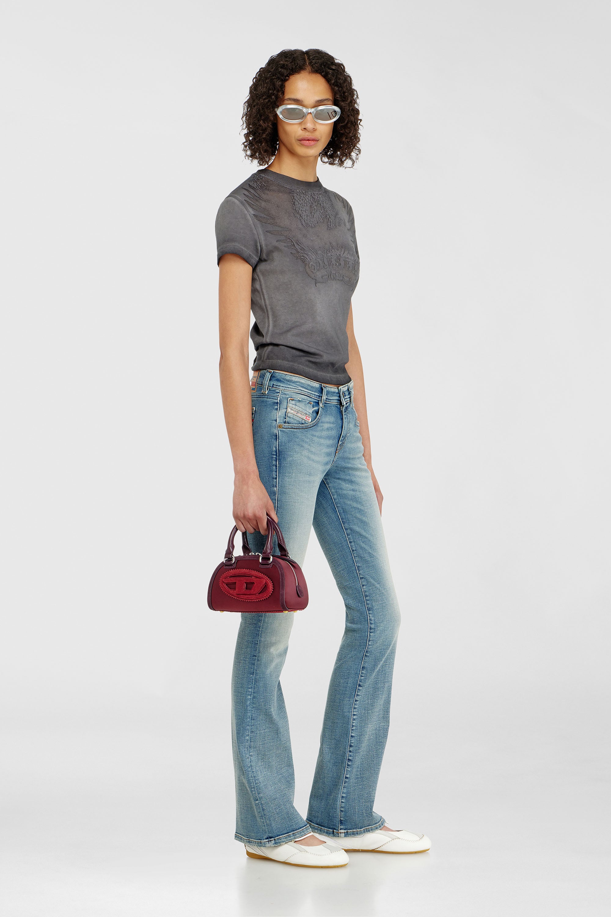 Diesel - Bootcut Jeans 1969 D-Ebbey 09P42 Femme, Bleu Clair - Image 1
