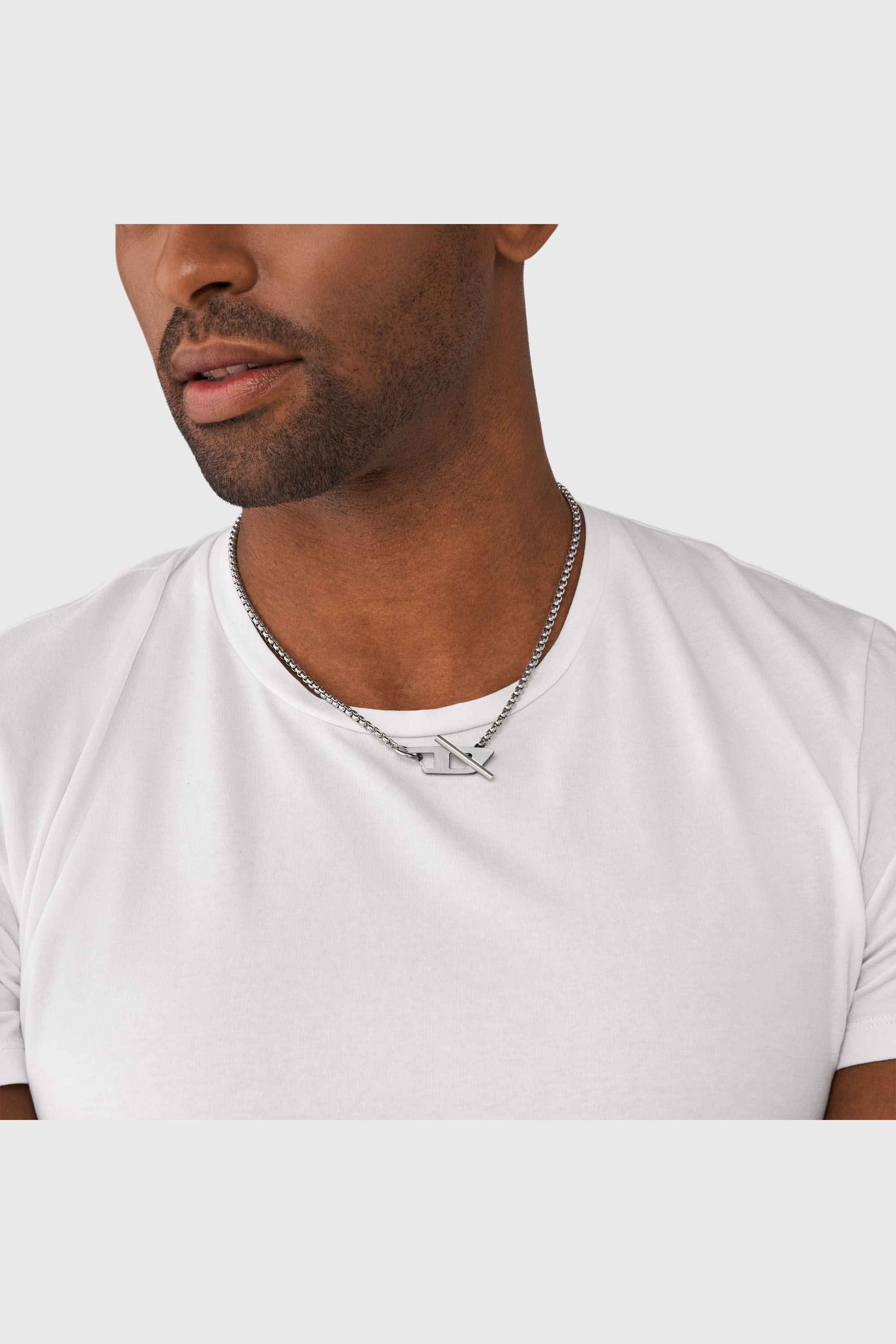 Diesel - DX1477, Collier cha&icirc;ne en acier inoxydable Mixte in Gris argent&eacute; - 4