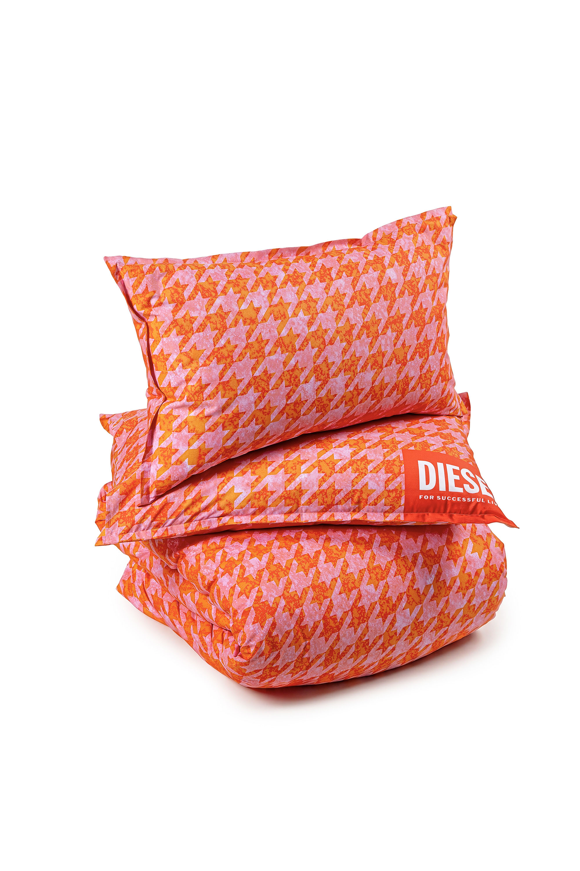 Diesel - 1018105  DROP PINK/RED PERCALE DUVET COV, Parure de lit en percale pour lit queen size Mixte in Orange - 2