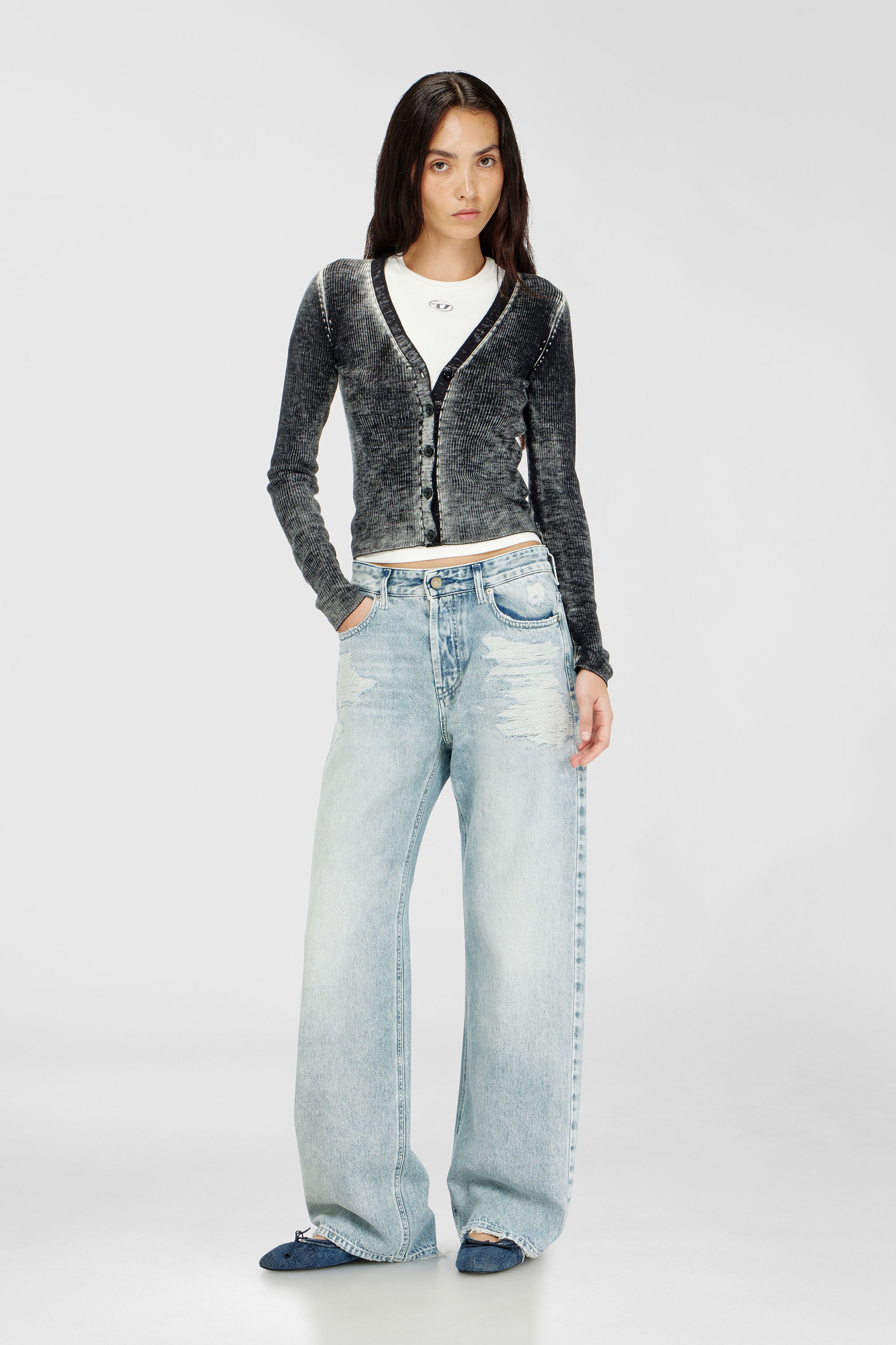 Diesel - Relaxed Jeans 1990 D-Waigee 09R51 Femme, Bleu Clair - Image 1