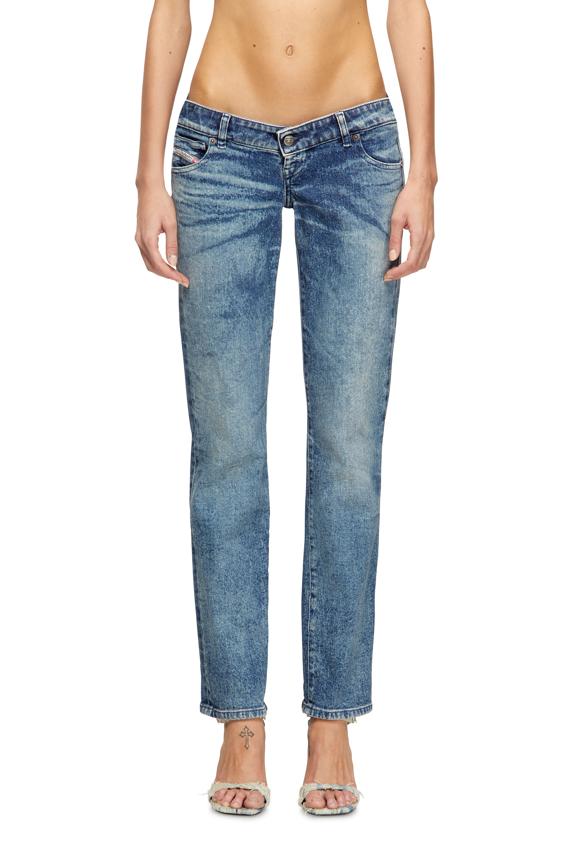 Diesel - Regular Jeans D-Waisty 007DI Femme, Bleu moyen - Image 1