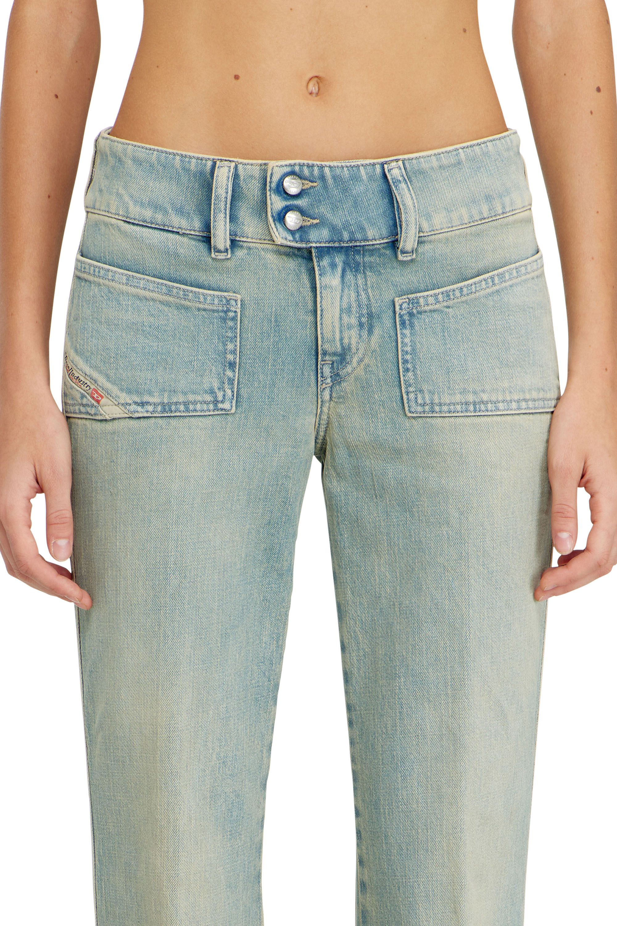 Diesel - Bootcut Jeans D-Hush 09N33 Femme, Bleu moyen - Image 4