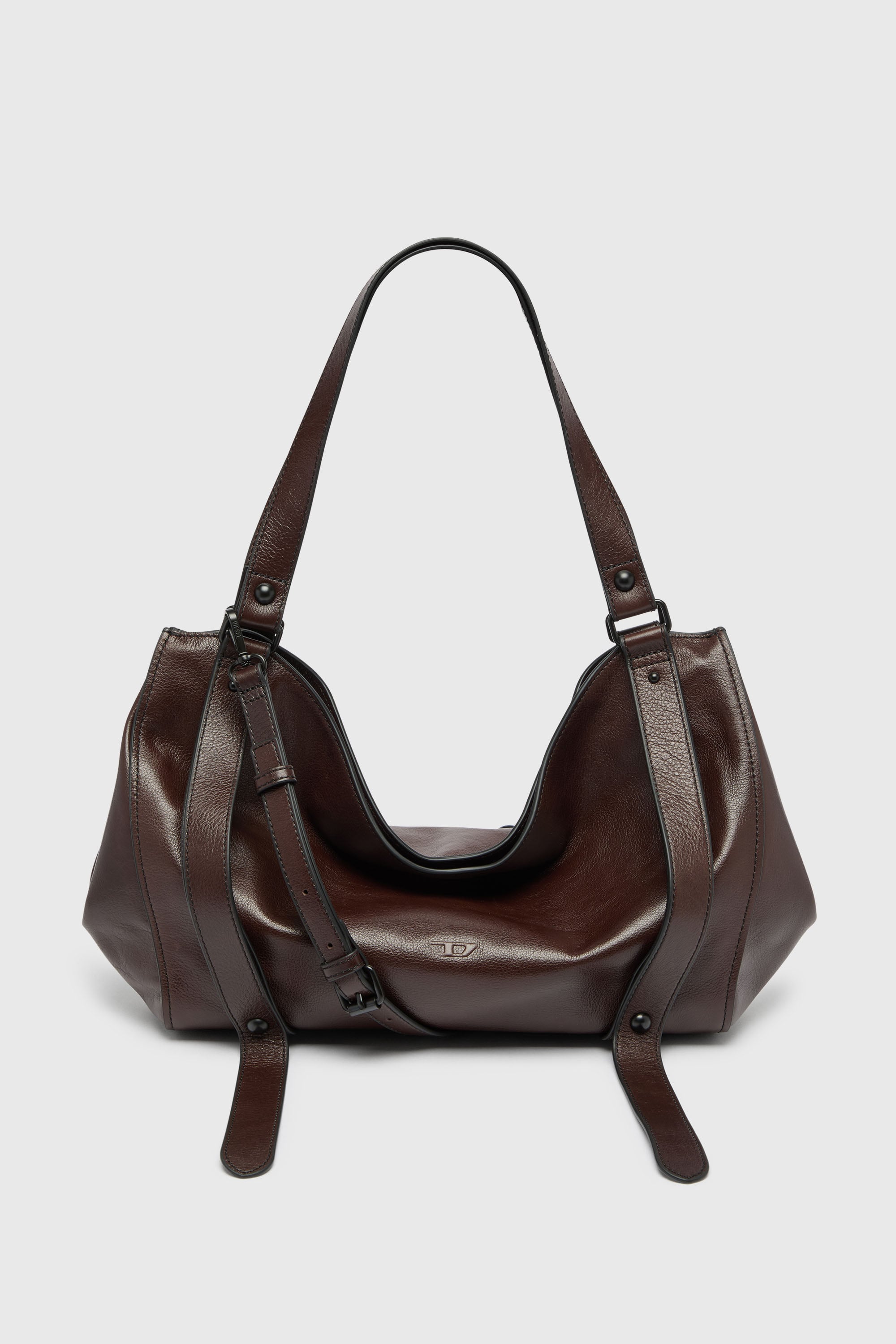 Diesel - D-ONE TOPHANDLE M, D-One - Sac &agrave; poign&eacute;e moyenne en cuir Mixte in Marron - 1