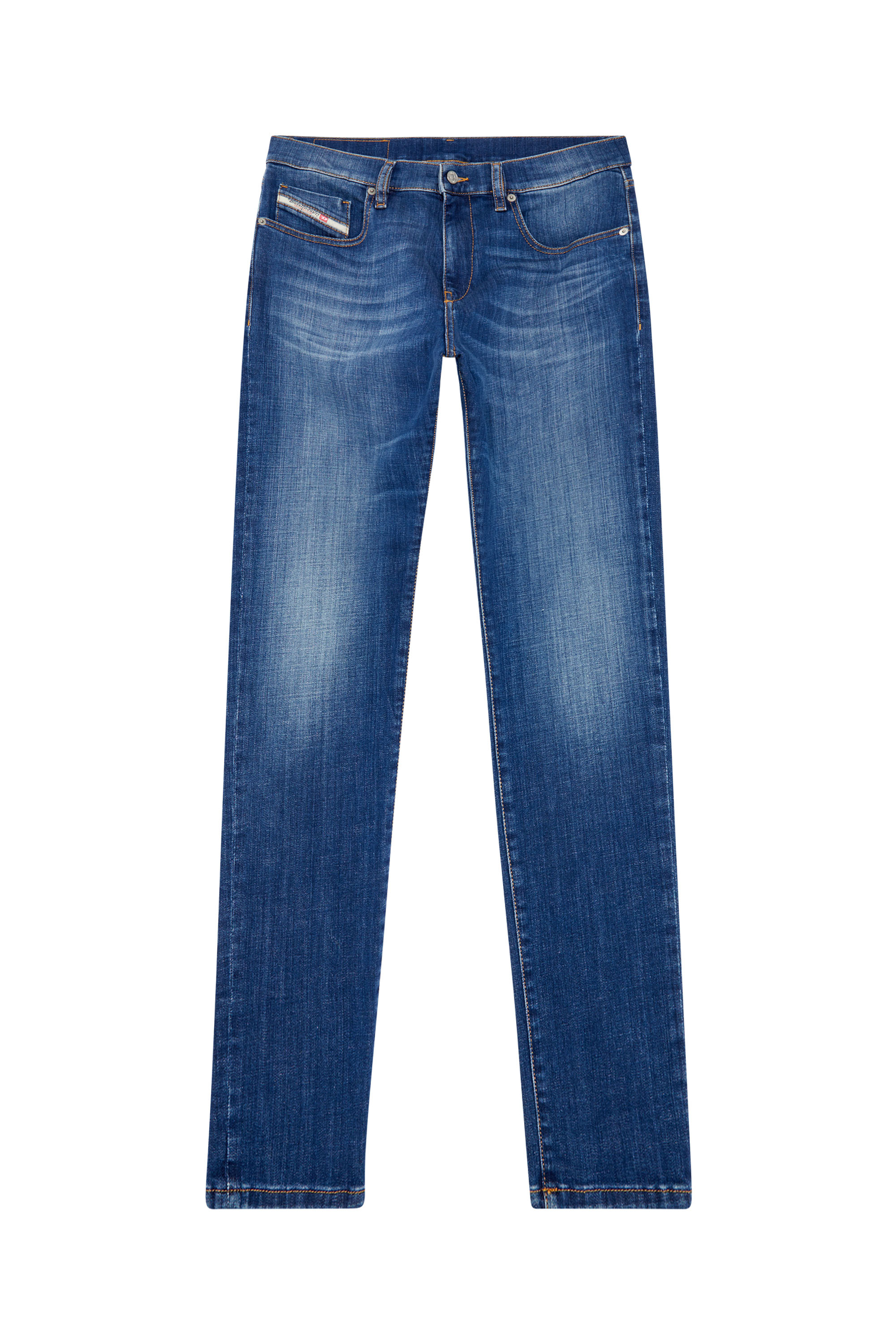 Diesel - Slim Jeans 2019 D-Strukt 09K04, Bleu moyen - Image 5