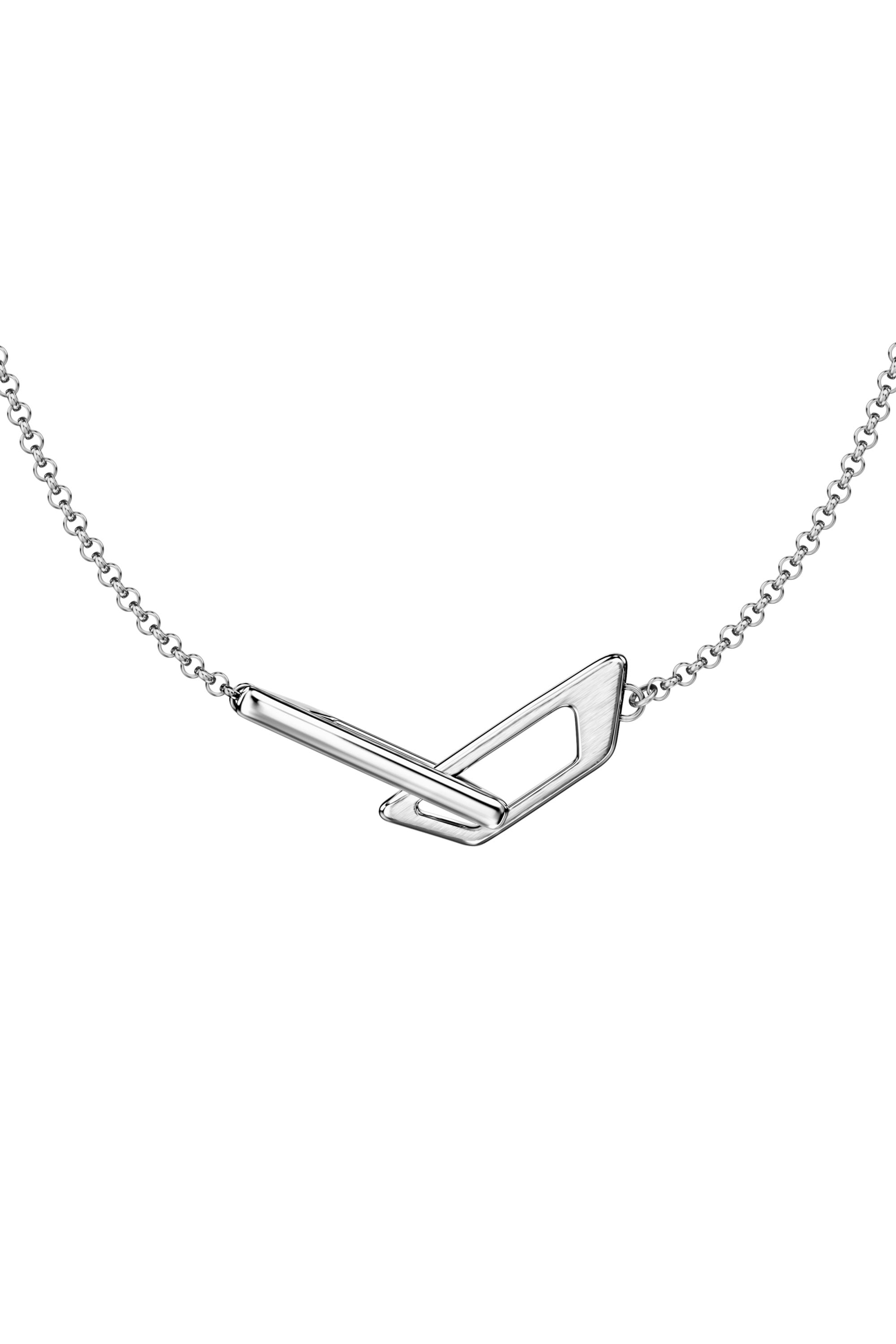 Diesel - DX1727040, Collier bande en acier inoxydable Mixte in Gris argent&eacute; - 2