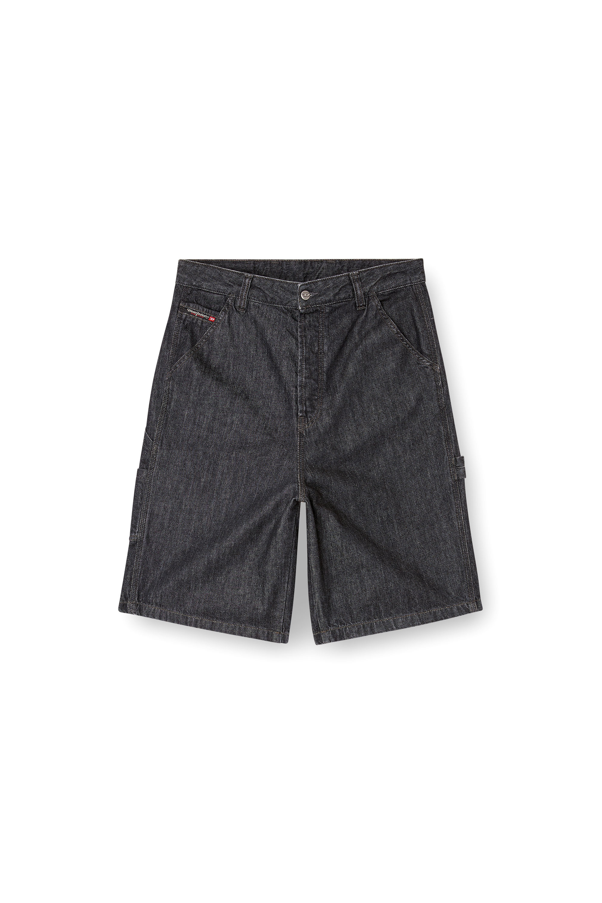 Diesel - D-LIVERY-W-SHORT, Short en denim rinse-wash Homme in Noir - 2