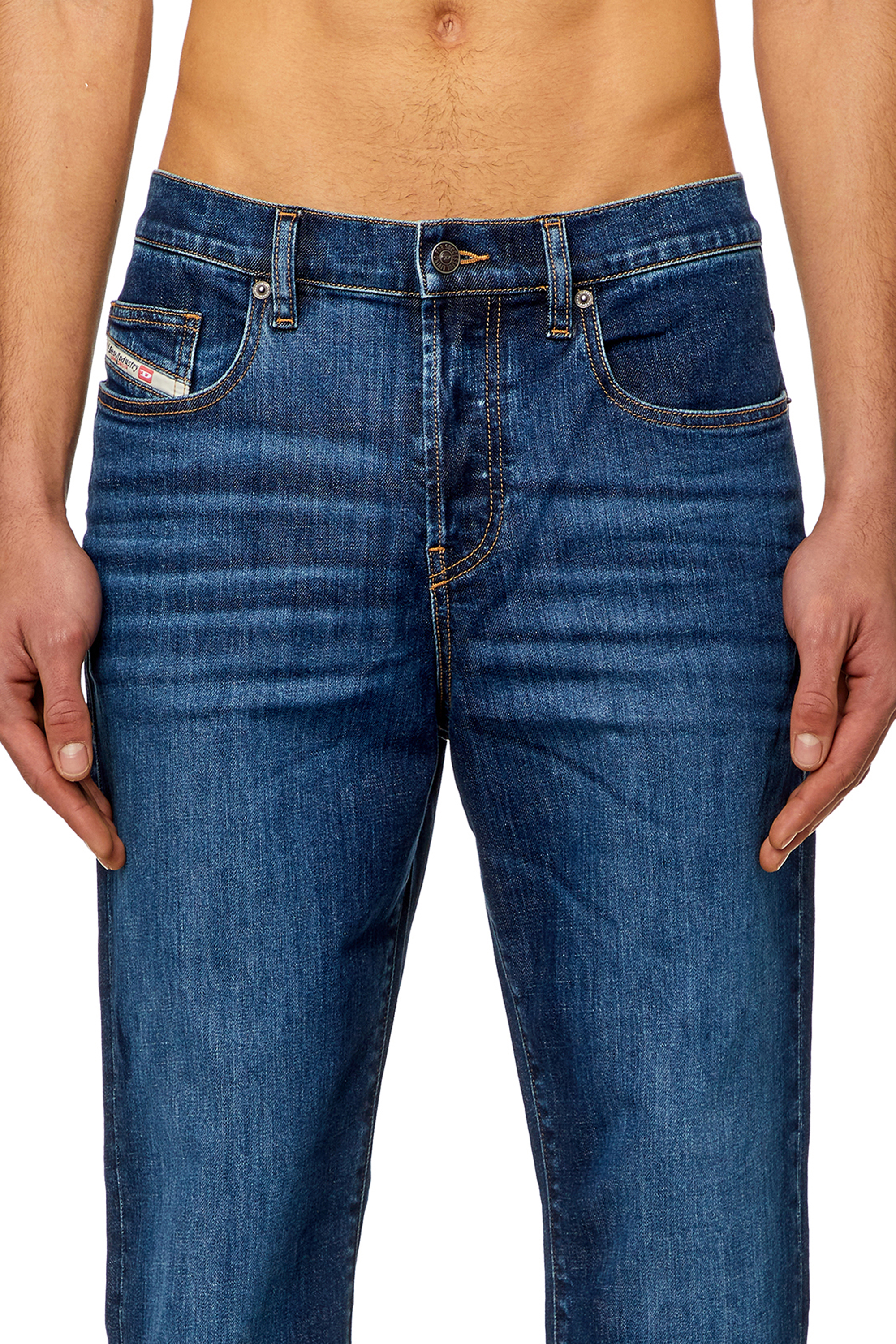 Diesel - Straight Jeans 2020 D-Viker 0PFAZ, Bleu Foncé - Image 3