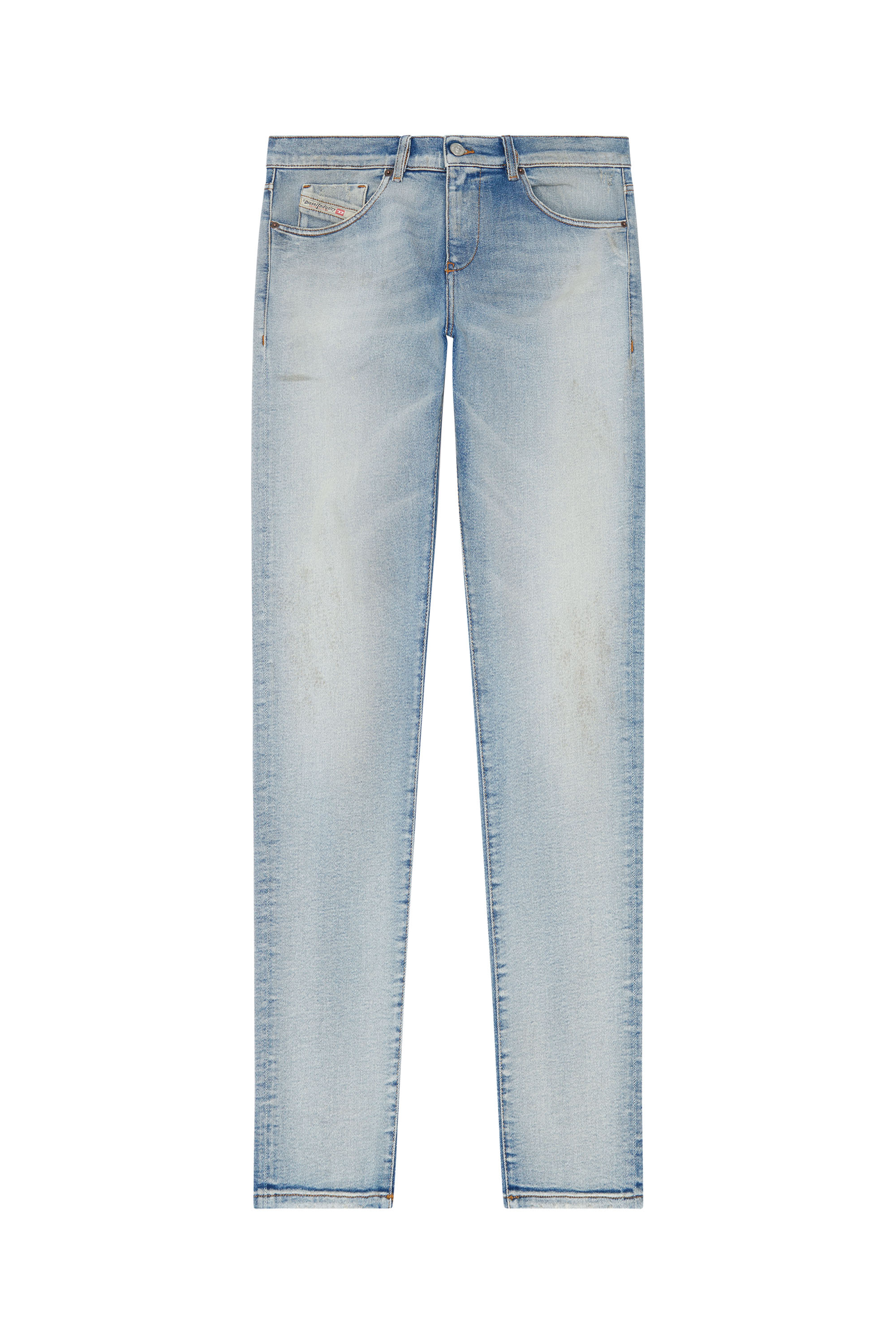 Diesel - 2019 D-Strukt 09E84 Slim Jeans, Bleu Clair - Image 5