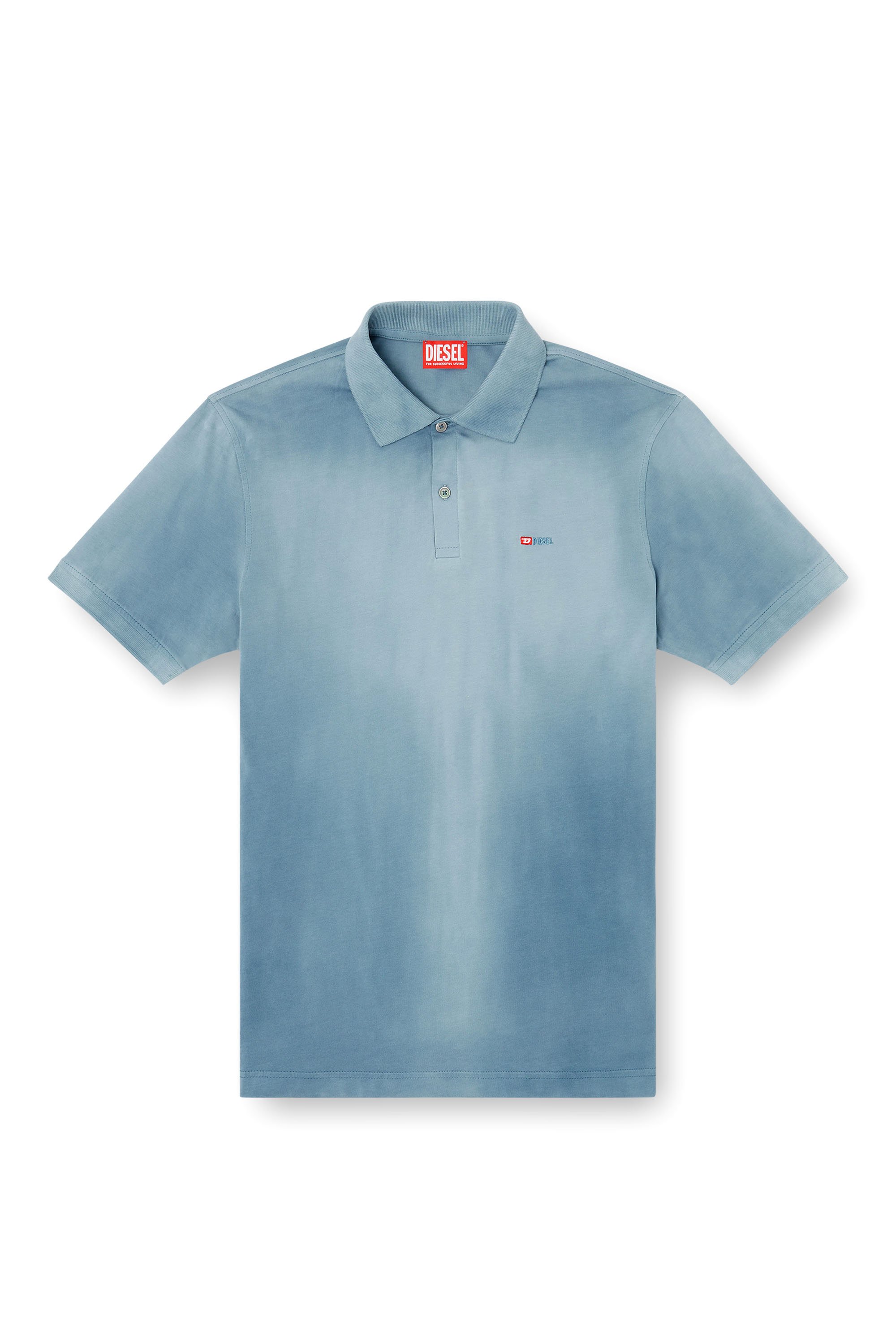 Diesel - T-REJUST-R3, Polo en jersey avec logo brodé Homme in Bleu - 3