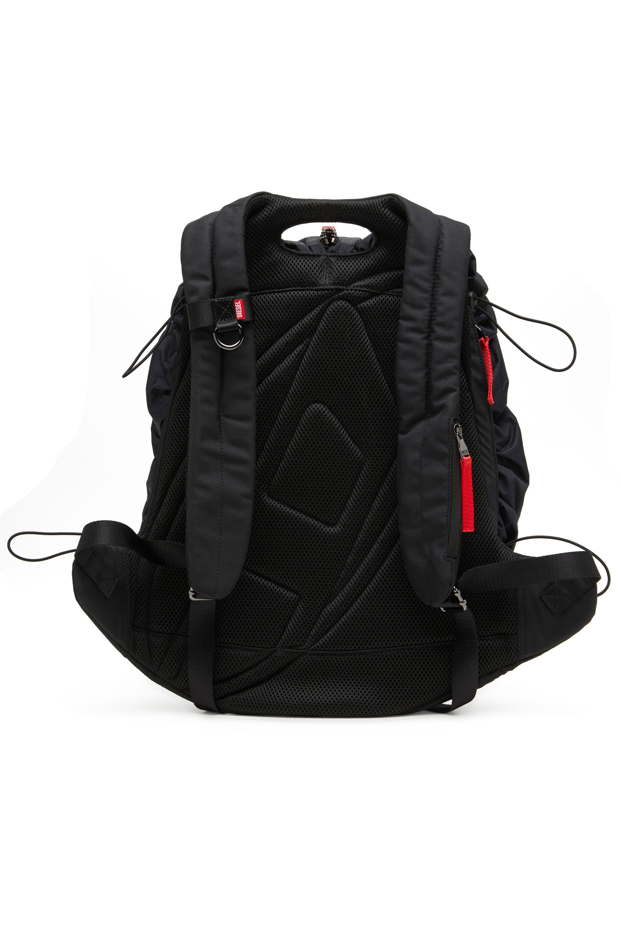 Diesel - ZIP-D BACKPACK X, Zip-D-Sac à dos en jacquard à carreaux Homme in Noir - 2