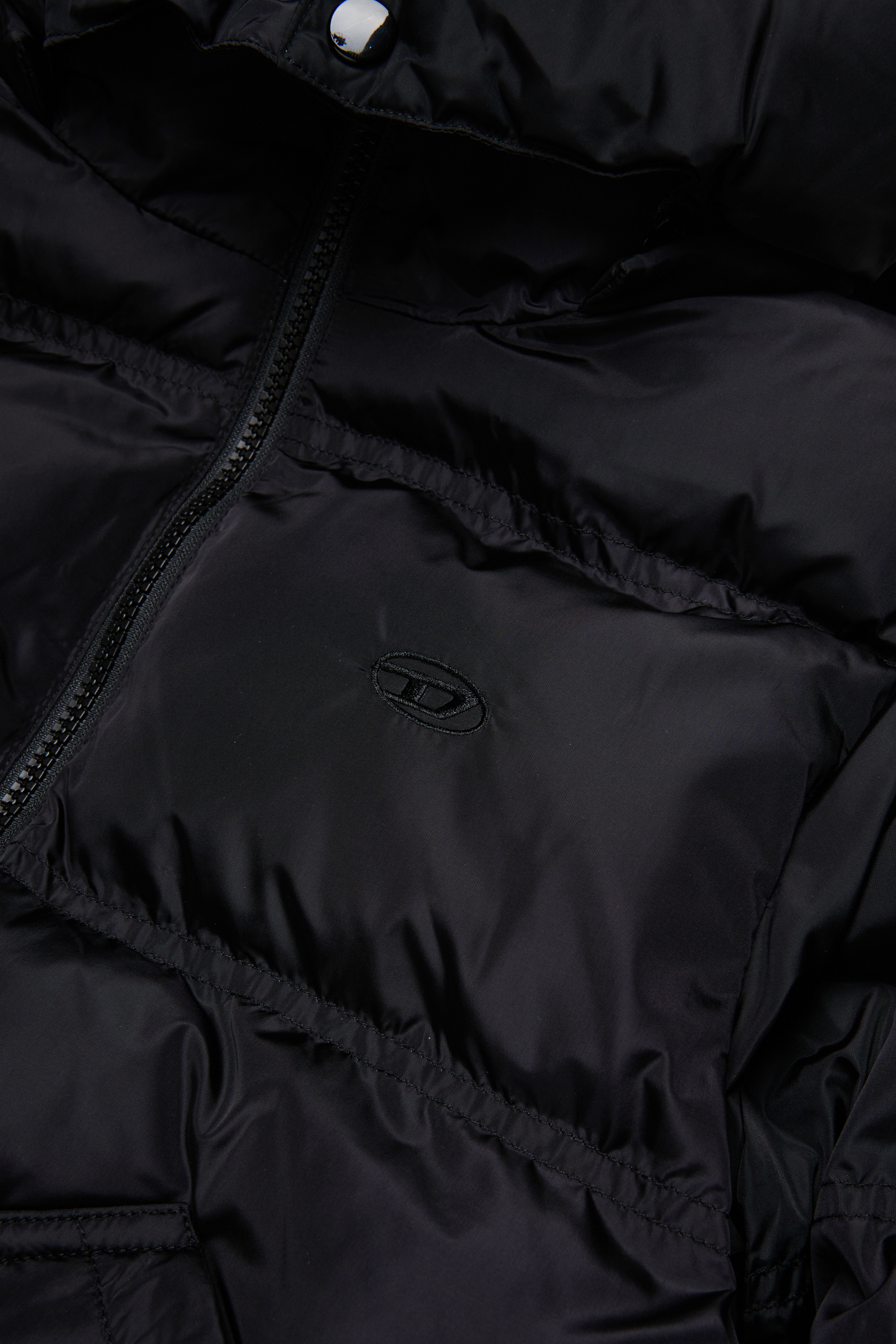 Diesel - JRIVON, Doudoune &agrave; capuche avec poches oversize Mixte in Noir - 4