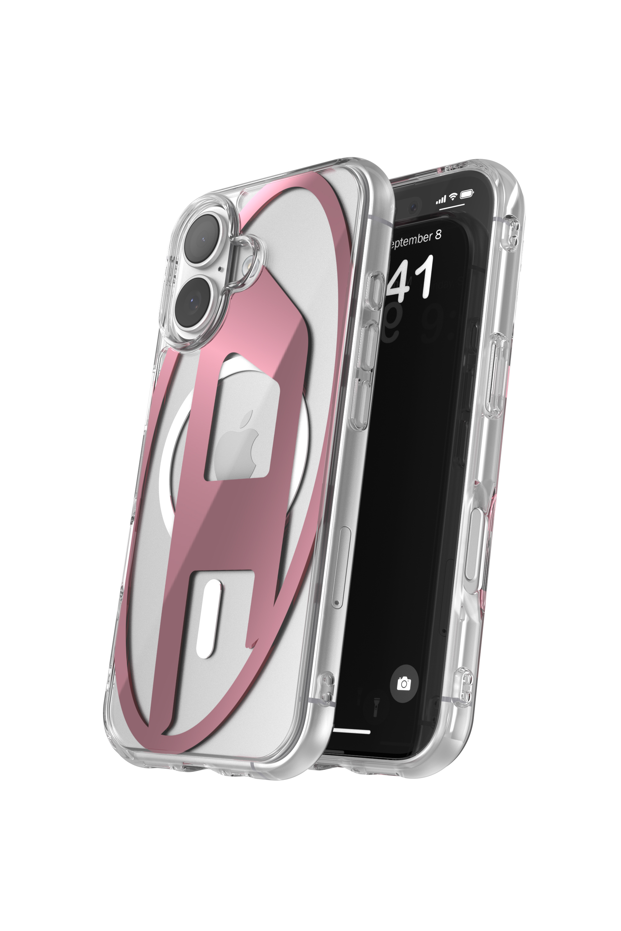 Diesel - 60419 AOP CASE, Étui métallique Oval D avec Magsafe pour iPhone 17 Mixte in Rose - 3