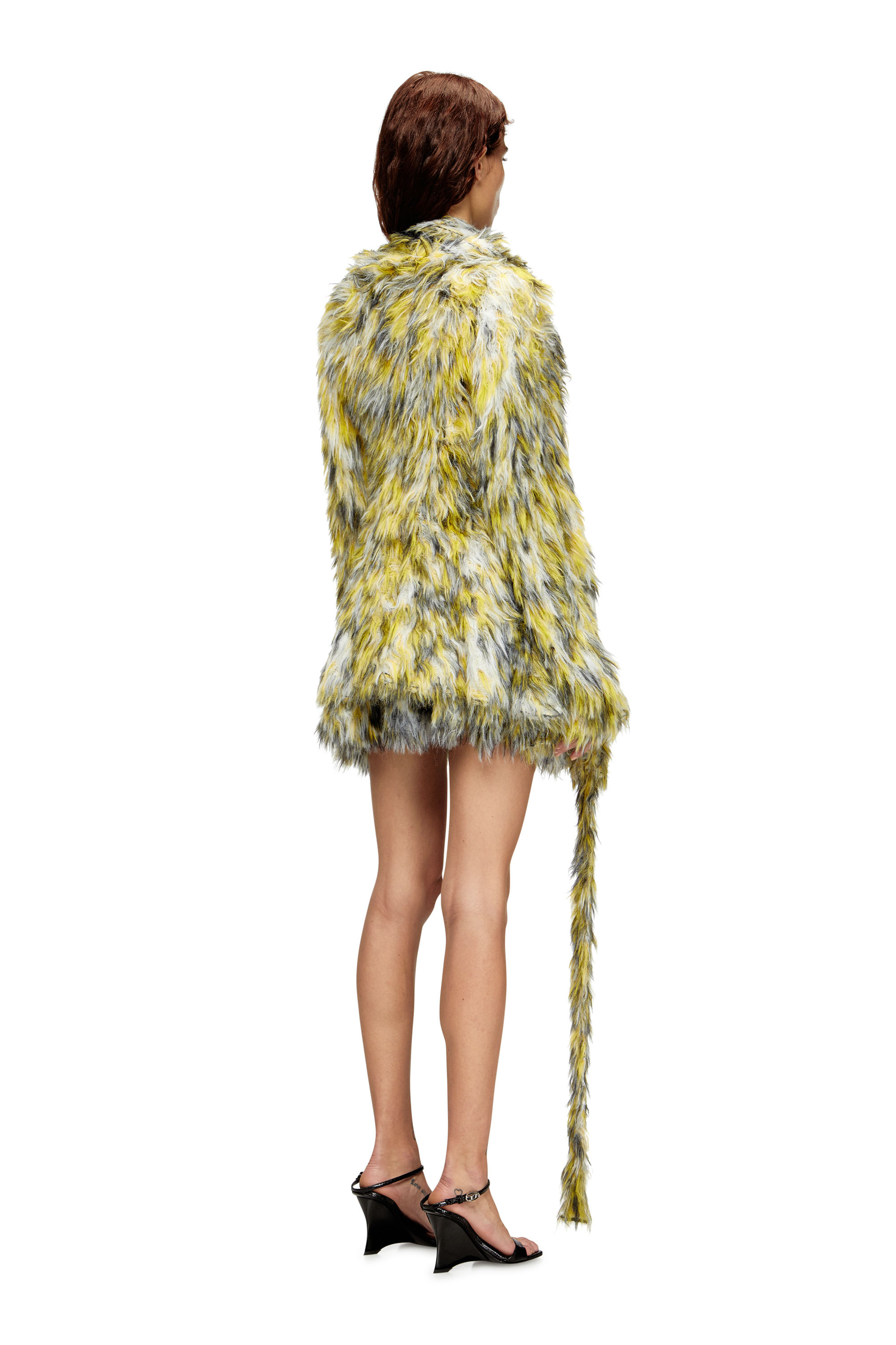 Diesel - M-ANNAINE, Cardigan ouvert en maille duveteuse Femme in Polychrome - 4