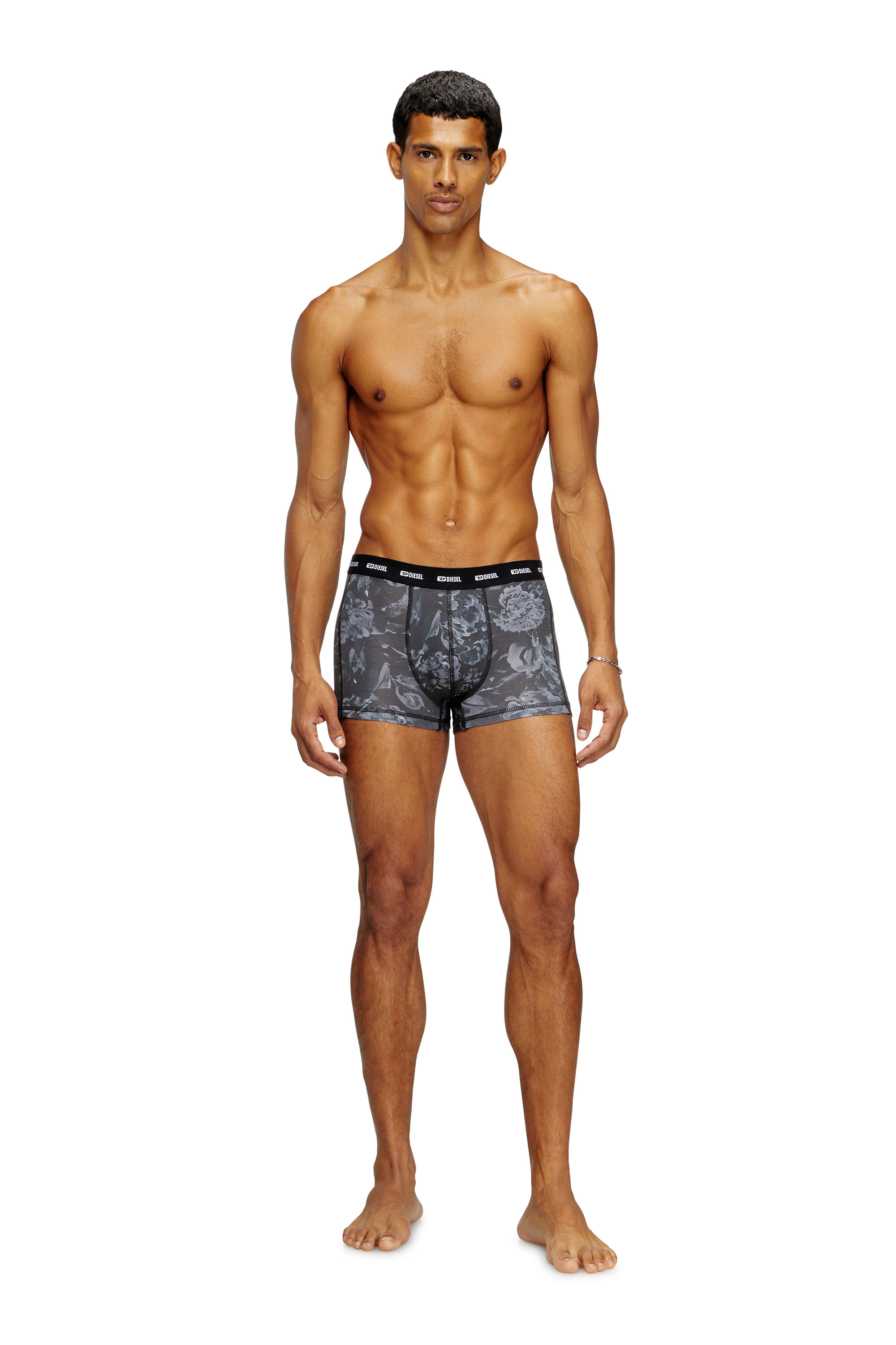 Diesel - DAMIEN-UTLT-3PACK, Lot de 3 boxers avec motif floral Homme in Noir - 3