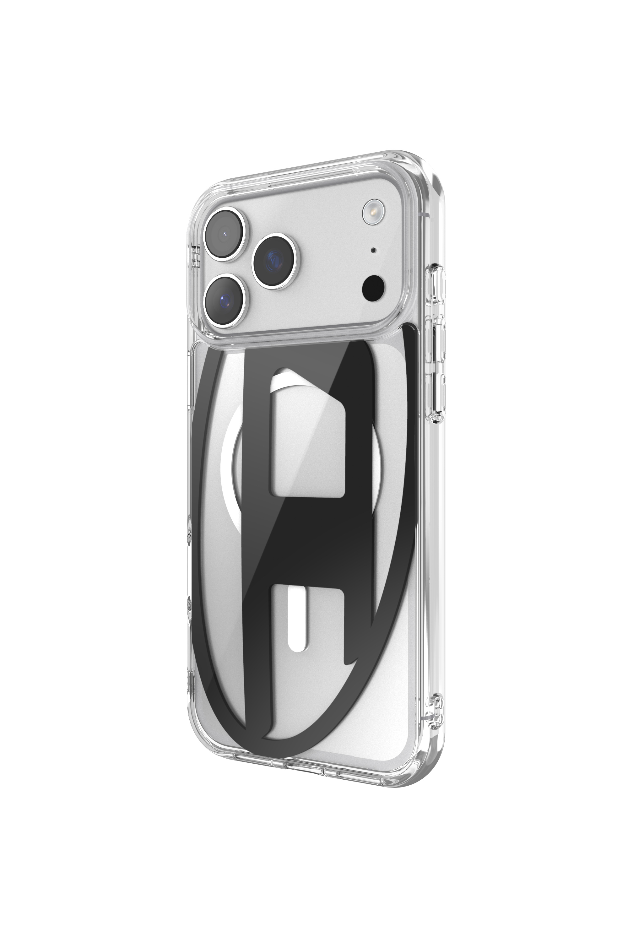 Diesel - 60418 AOP CASE, Étui métallique Oval D avec Magsafe pour iPhone 17 Pro Max Mixte in Noir - 4