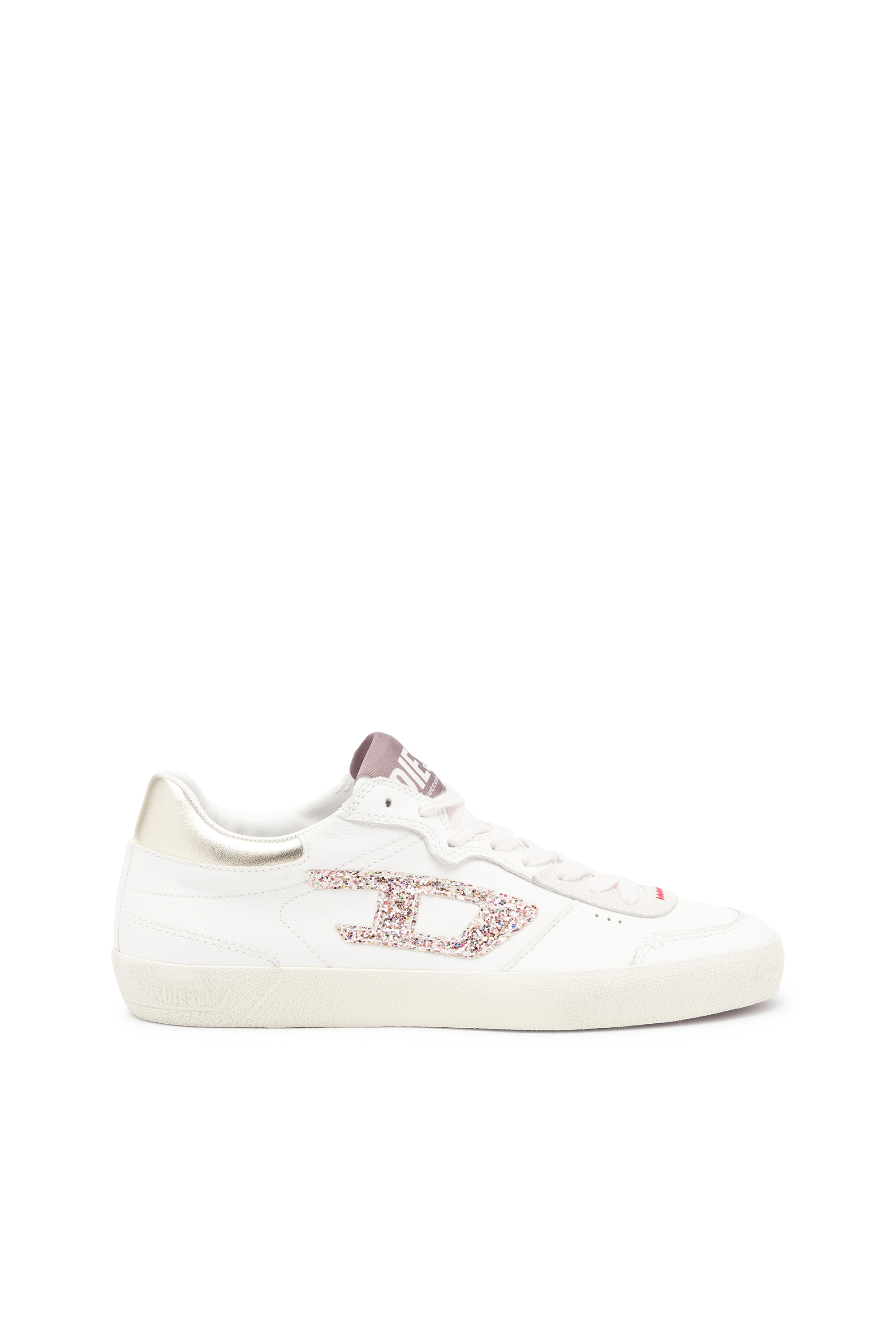 Diesel - S-LEROJI LOW W, S-Leroji-Sneakers en cuir avec logo pailleté Femme in Polychrome - 1