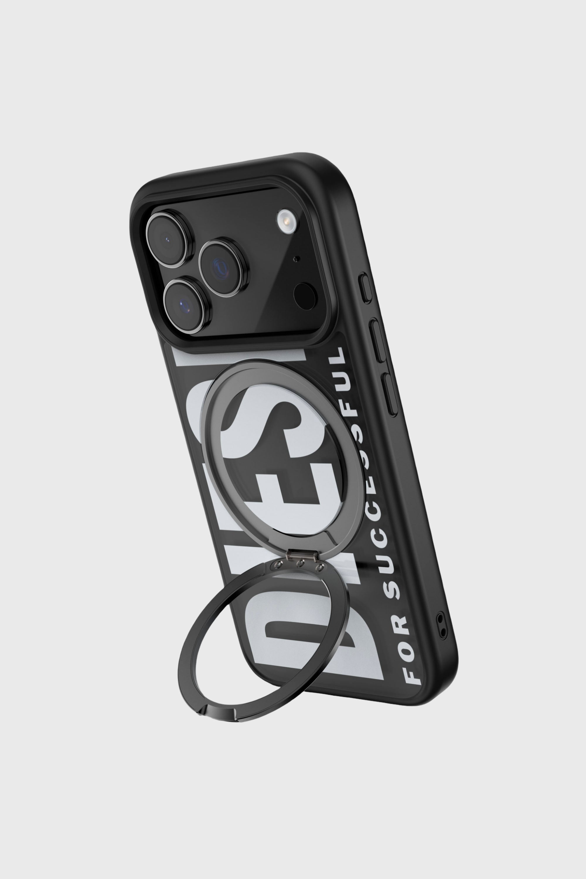 Diesel - 60405 RING STAND CASE RING STAND, &Eacute;tui Ringstand-Magsafe pour iPhone 17 Pro Mixte in Noir - 2