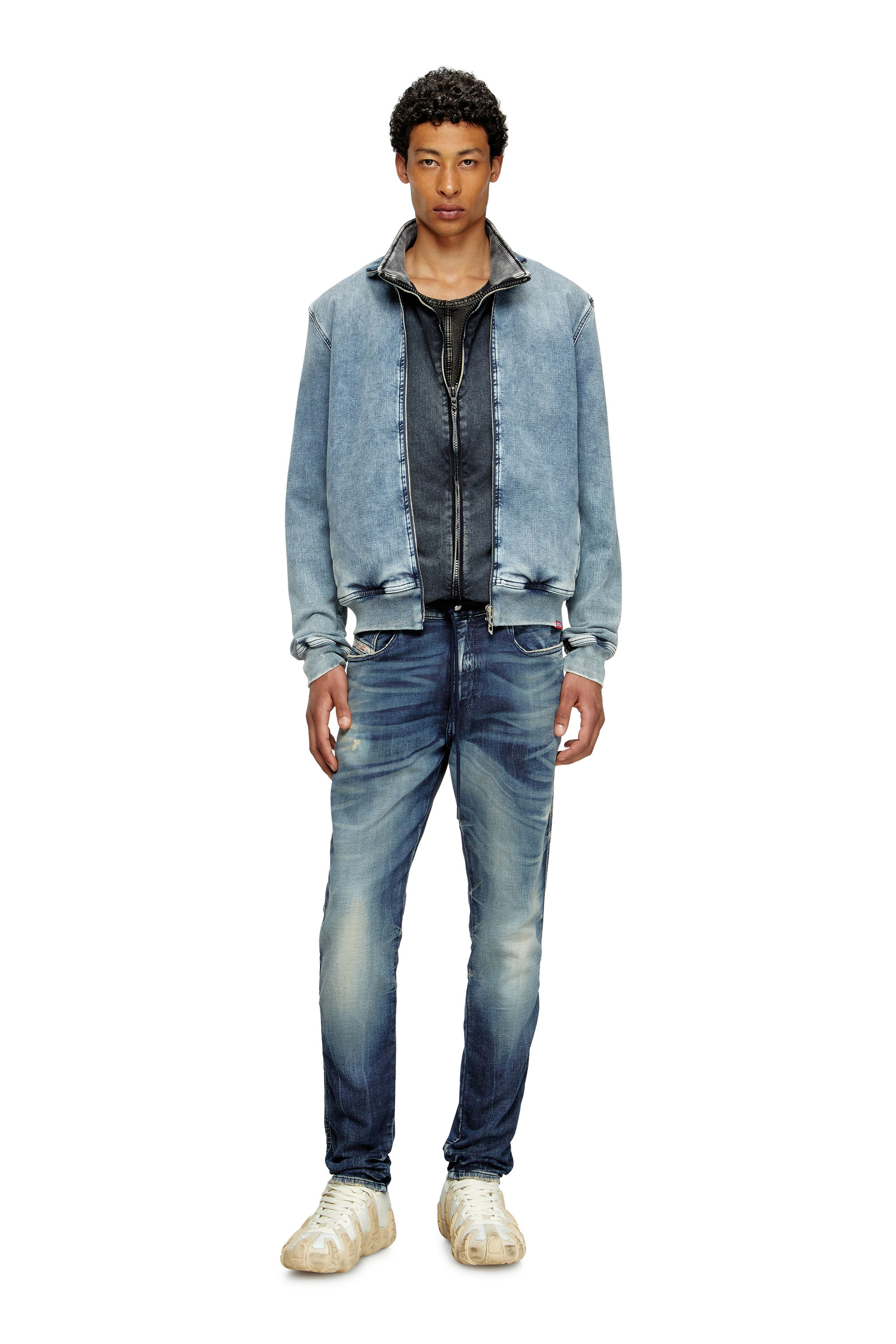 Diesel - Slim 2060 D-Strukt Joggjeans® 068RZ Homme, Bleu Foncé - Image 2