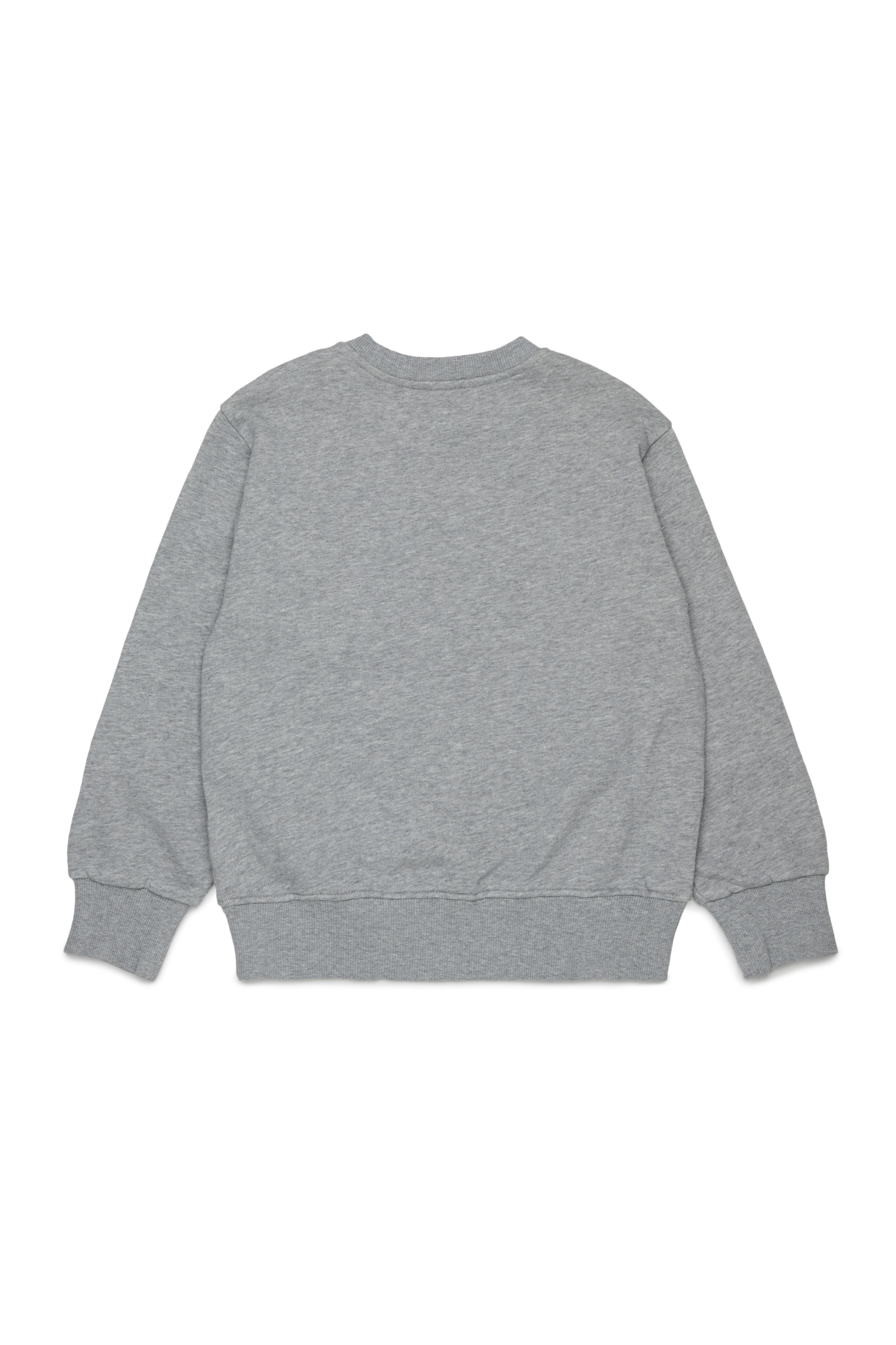 Diesel - SJEANS OVER, Sweatshirt avec lettres de logo effiloch&eacute;es Homme in Gris - 2