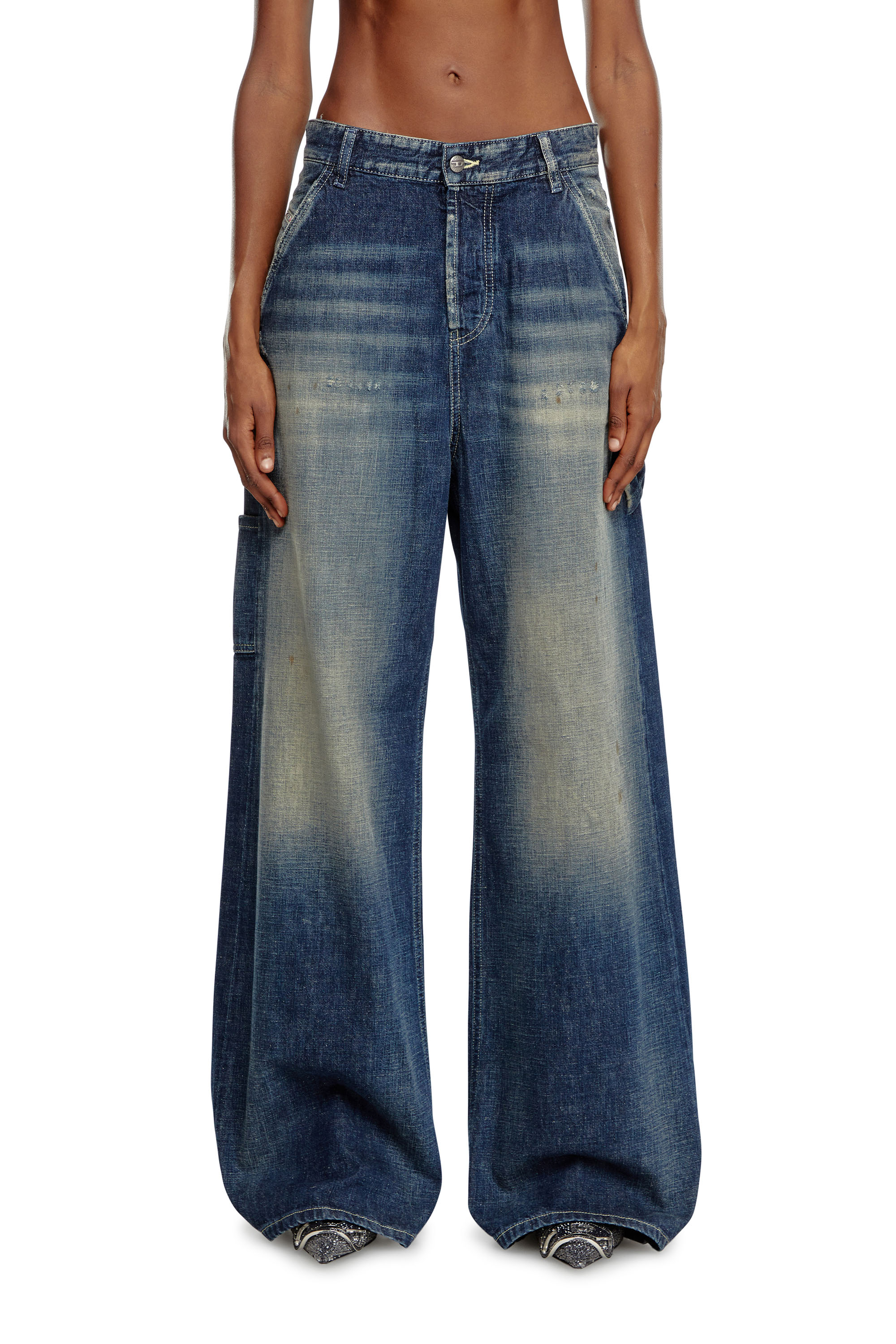 Diesel - Relaxed Jeans 1996 D-Sire 09J91 Femme, Bleu Foncé - Image 1