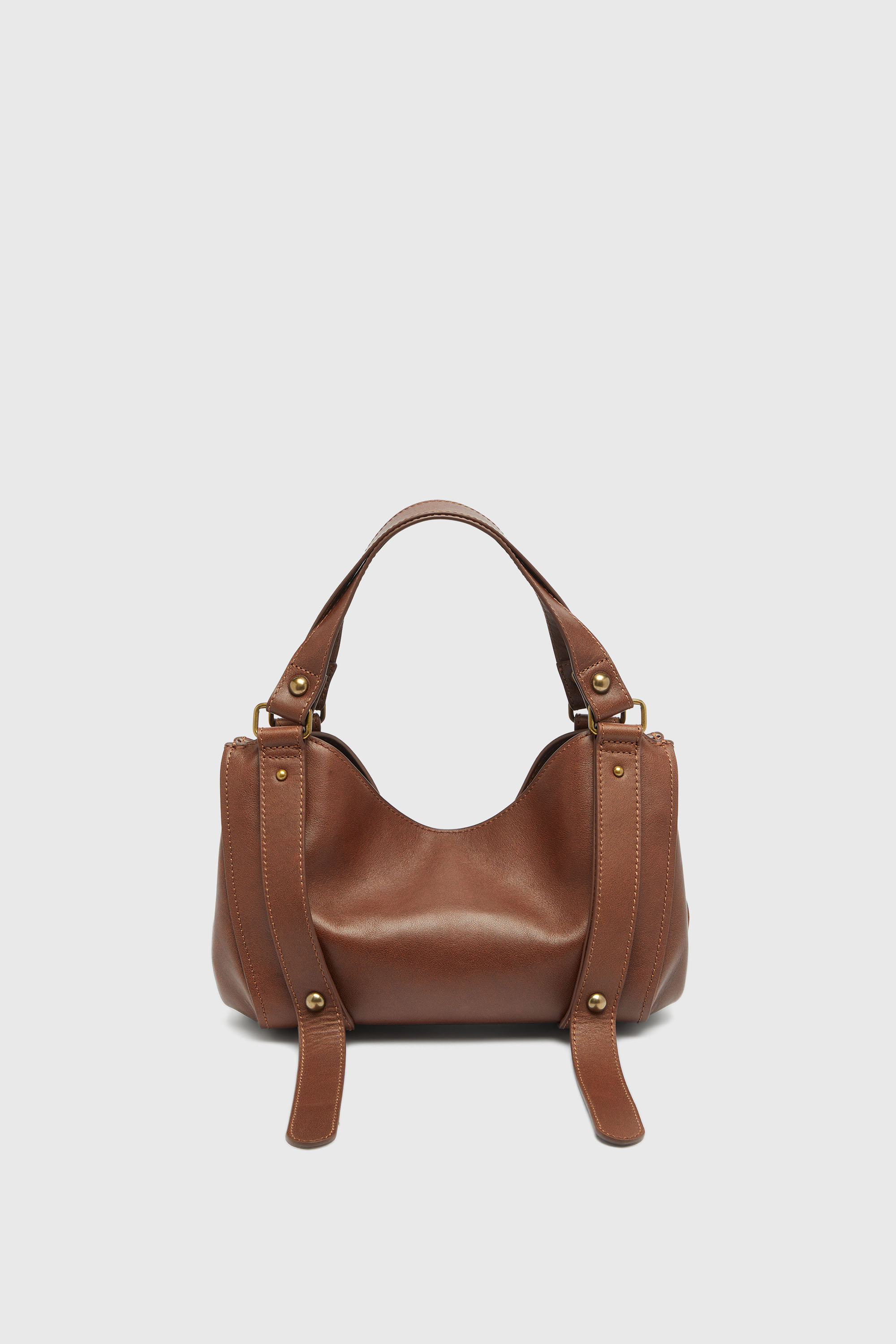 Diesel - D-ONE TOPHANDLE S, D-One-Sac small &agrave; poign&eacute;e sup&eacute;rieure en cuir trait&eacute; Femme in Marron - 2
