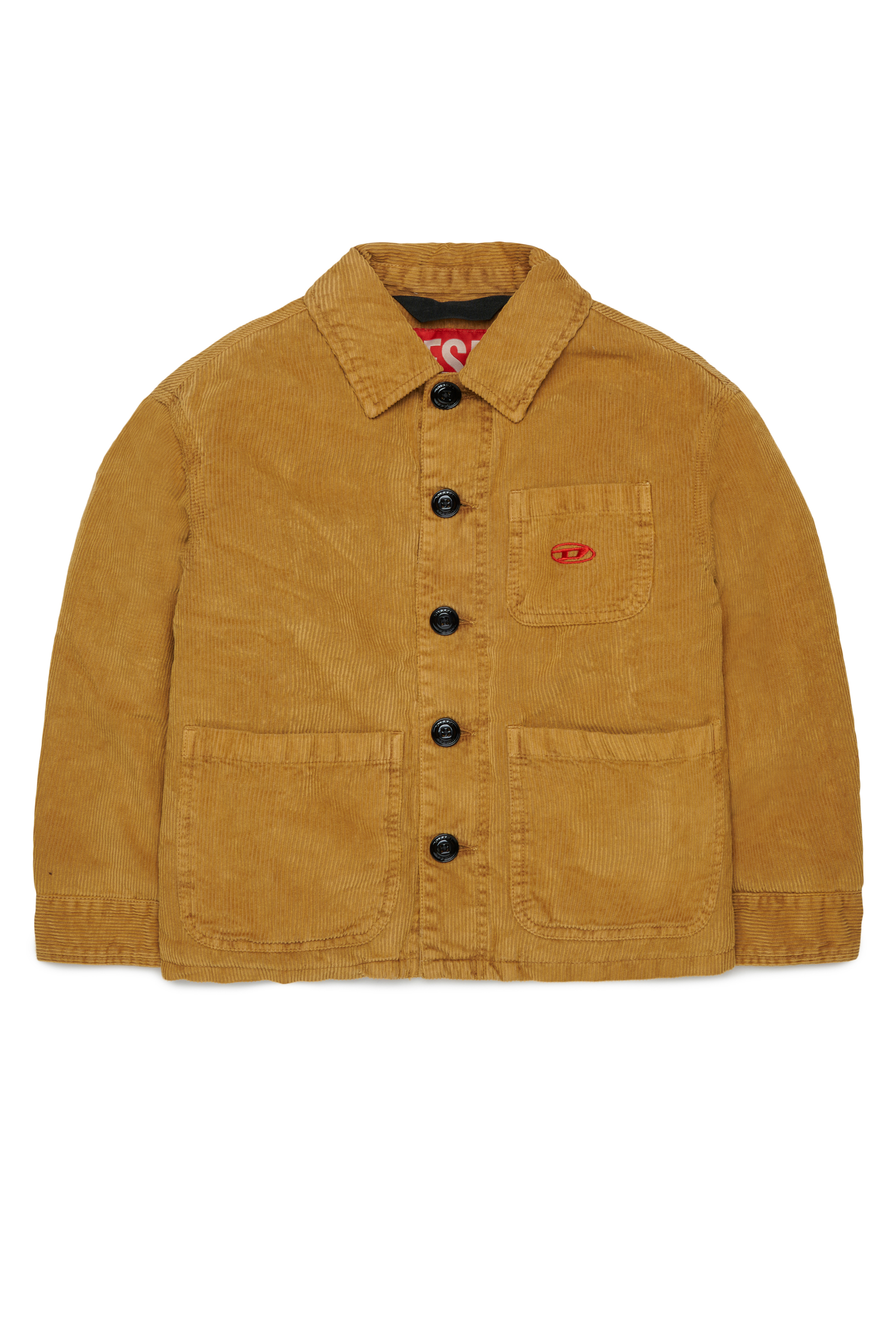 Diesel - JMILL, Surchemise en velours c&ocirc;tel&eacute; Homme in Marron - 1