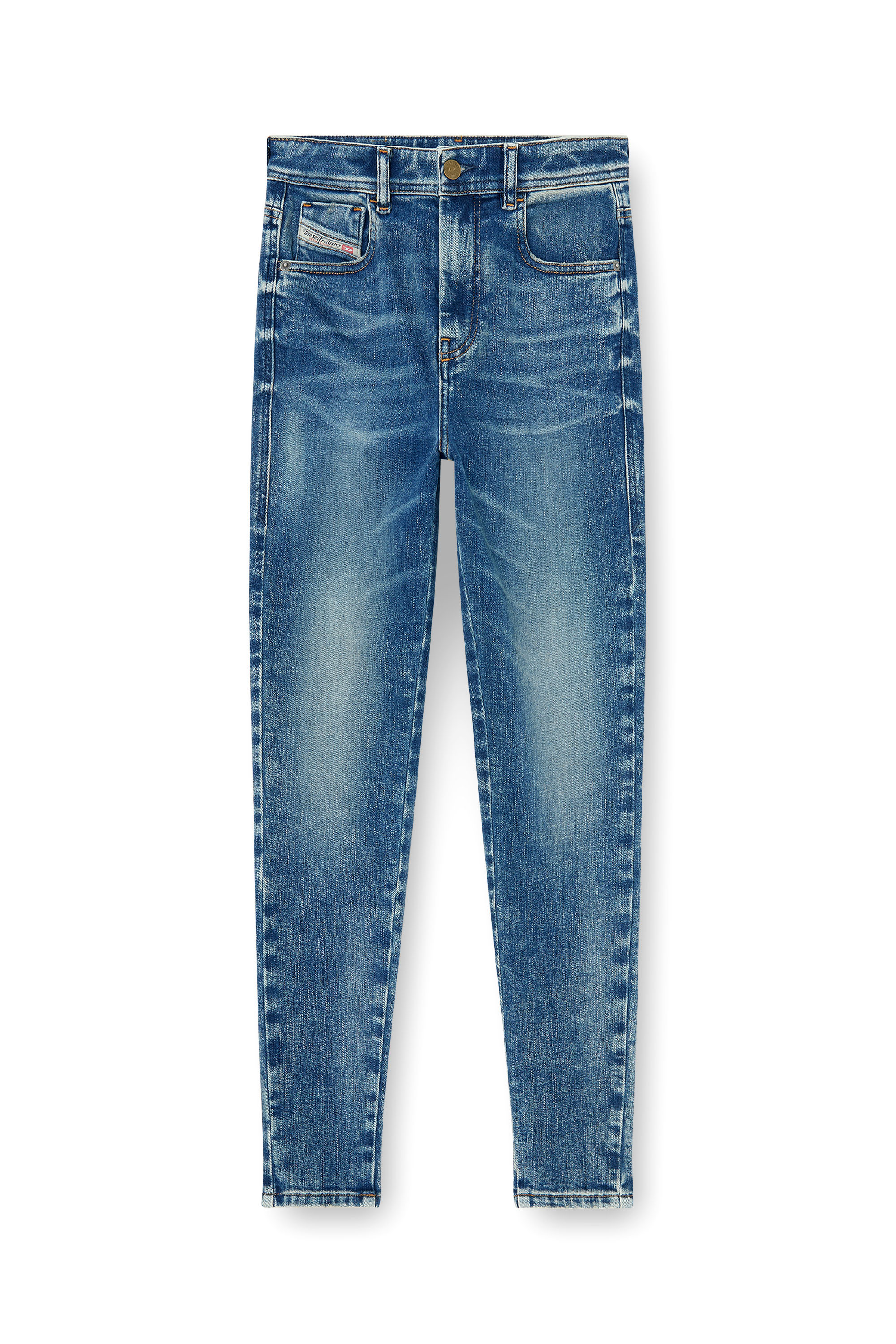 Diesel - Skinny Jeans 1984 Slandy-High 09P72 Femme, Bleu moyen - Image 6
