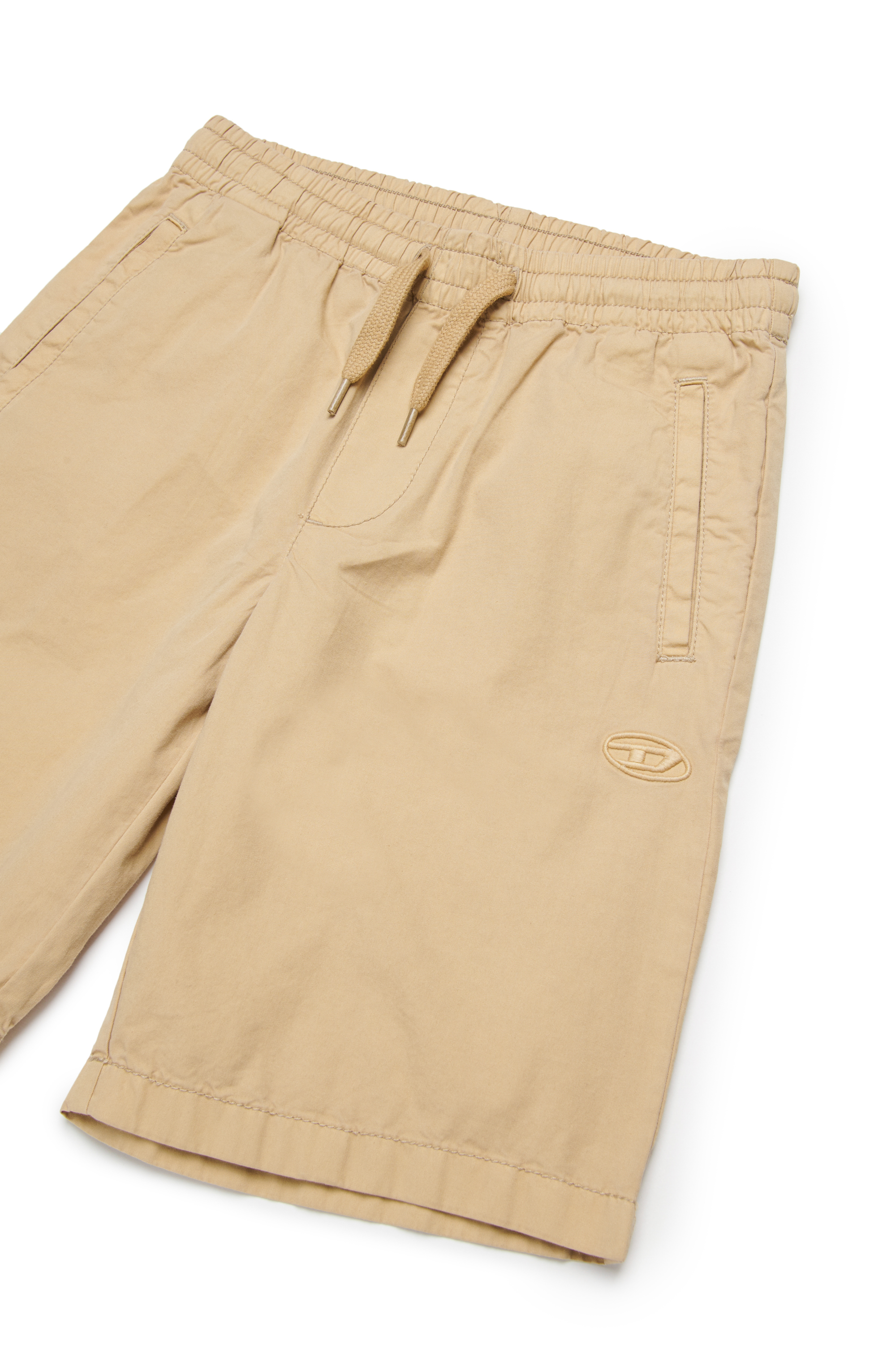 Diesel - PMCKELLSHORT, Short à cordon de serrage avec broderie Oval D Homme in Marron - 3