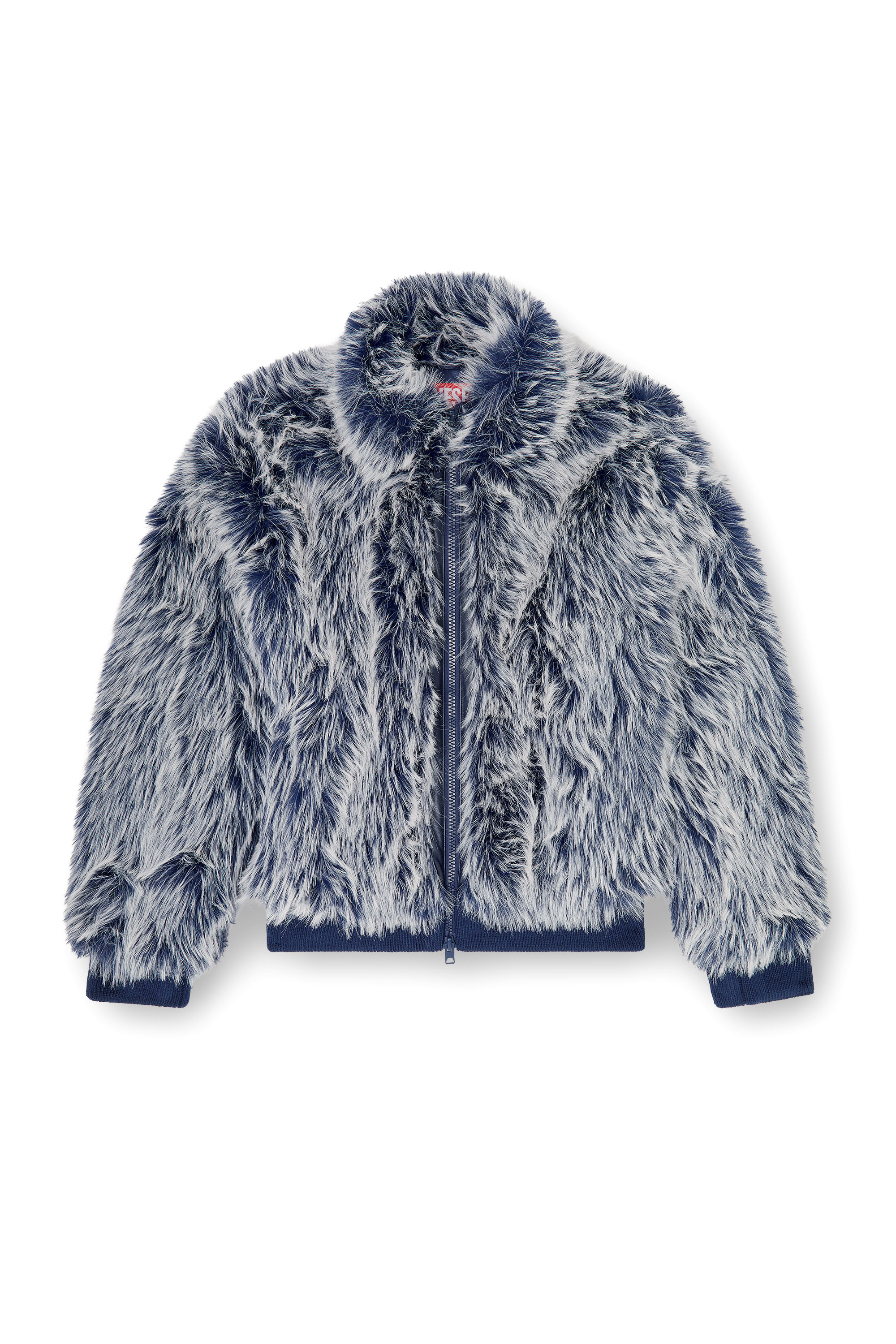 Diesel - W-VICTOR, Veste d'hiver shaggy Homme in Bleu - 3