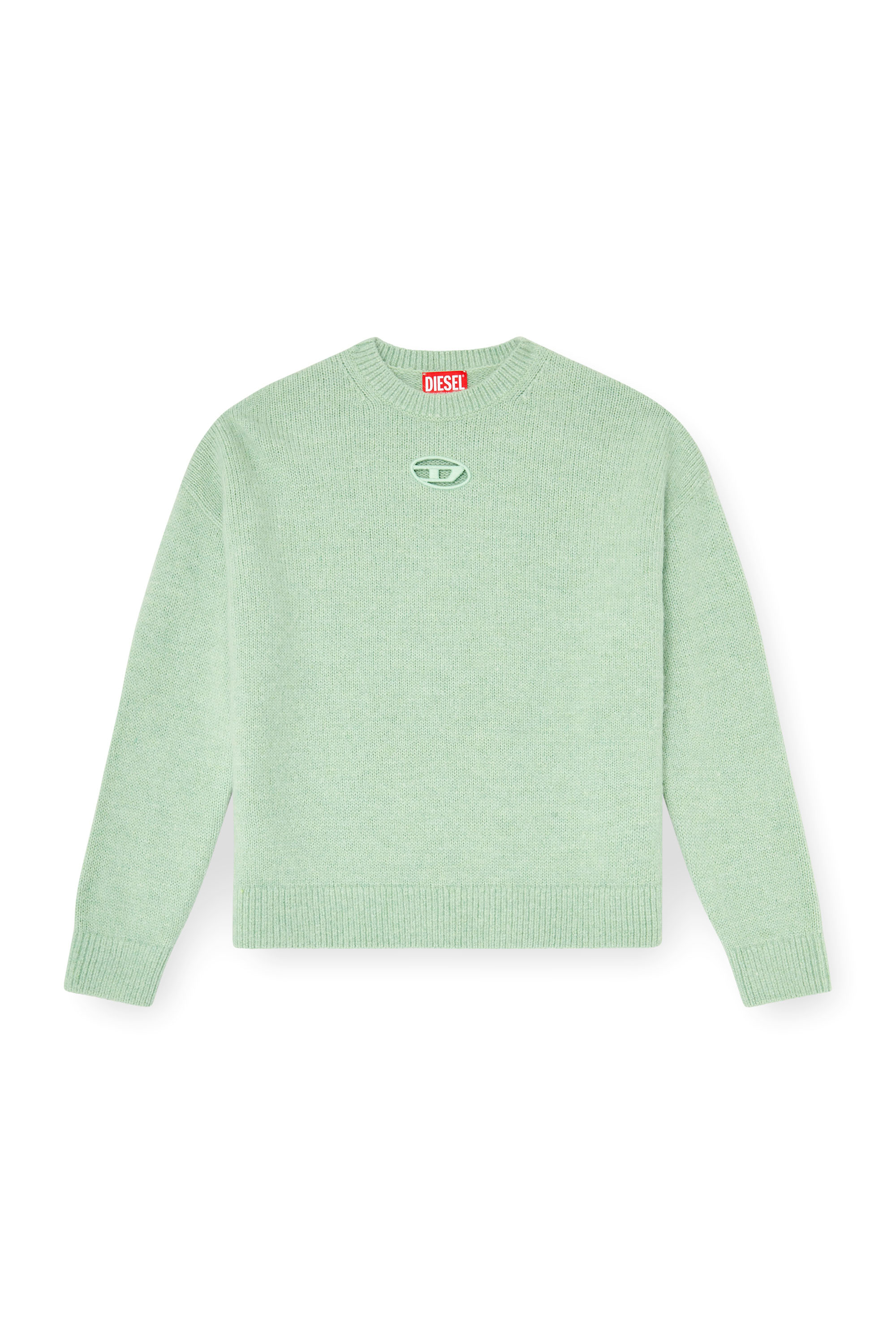 Diesel - M-AREETA, Pull en laine et m&eacute;lange d'alpaga Femme in Vert - 3