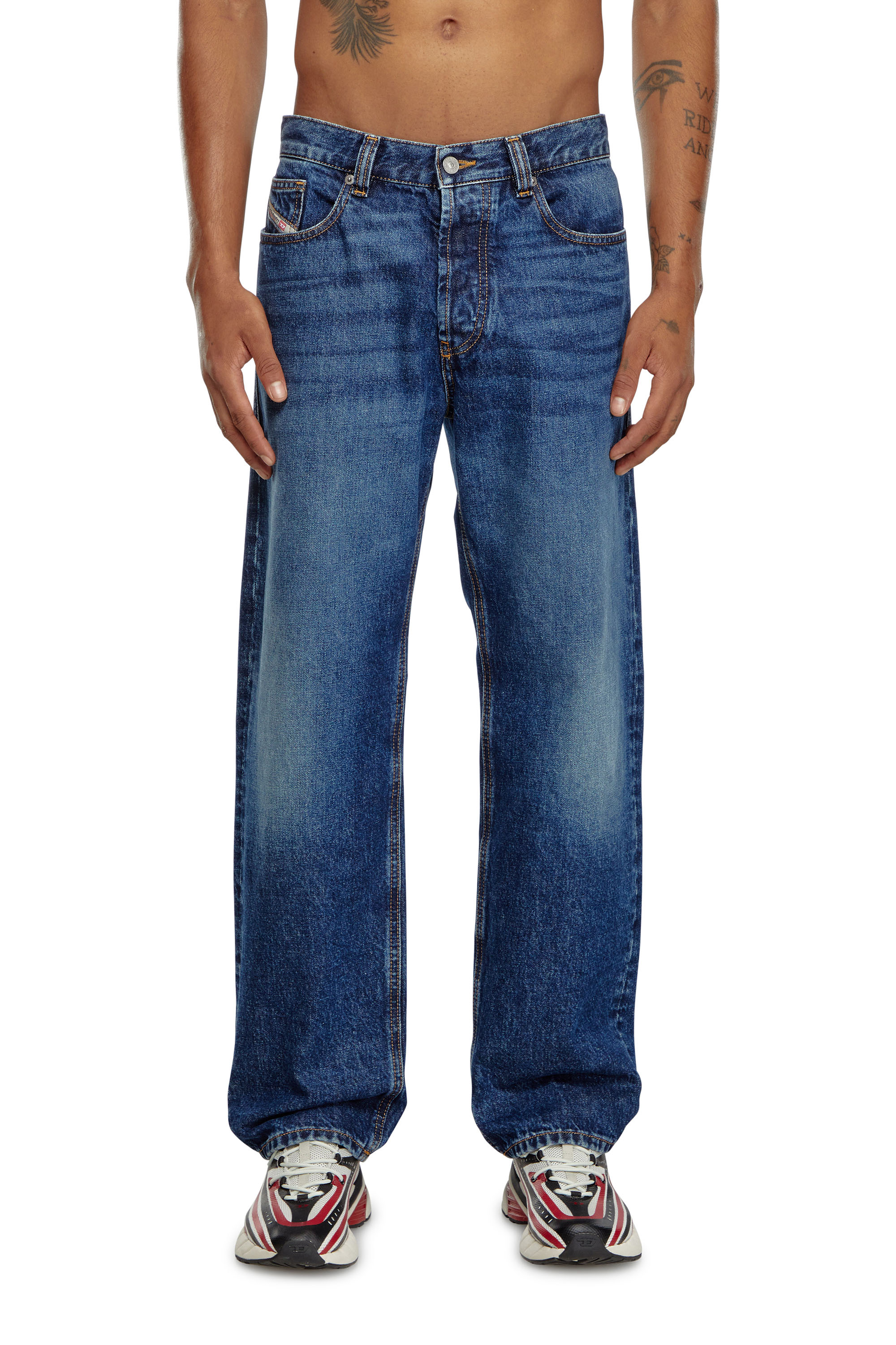 Diesel - Regular Jeans 2024 D-Macs 09I27 Homme, Bleu Foncé - Image 3