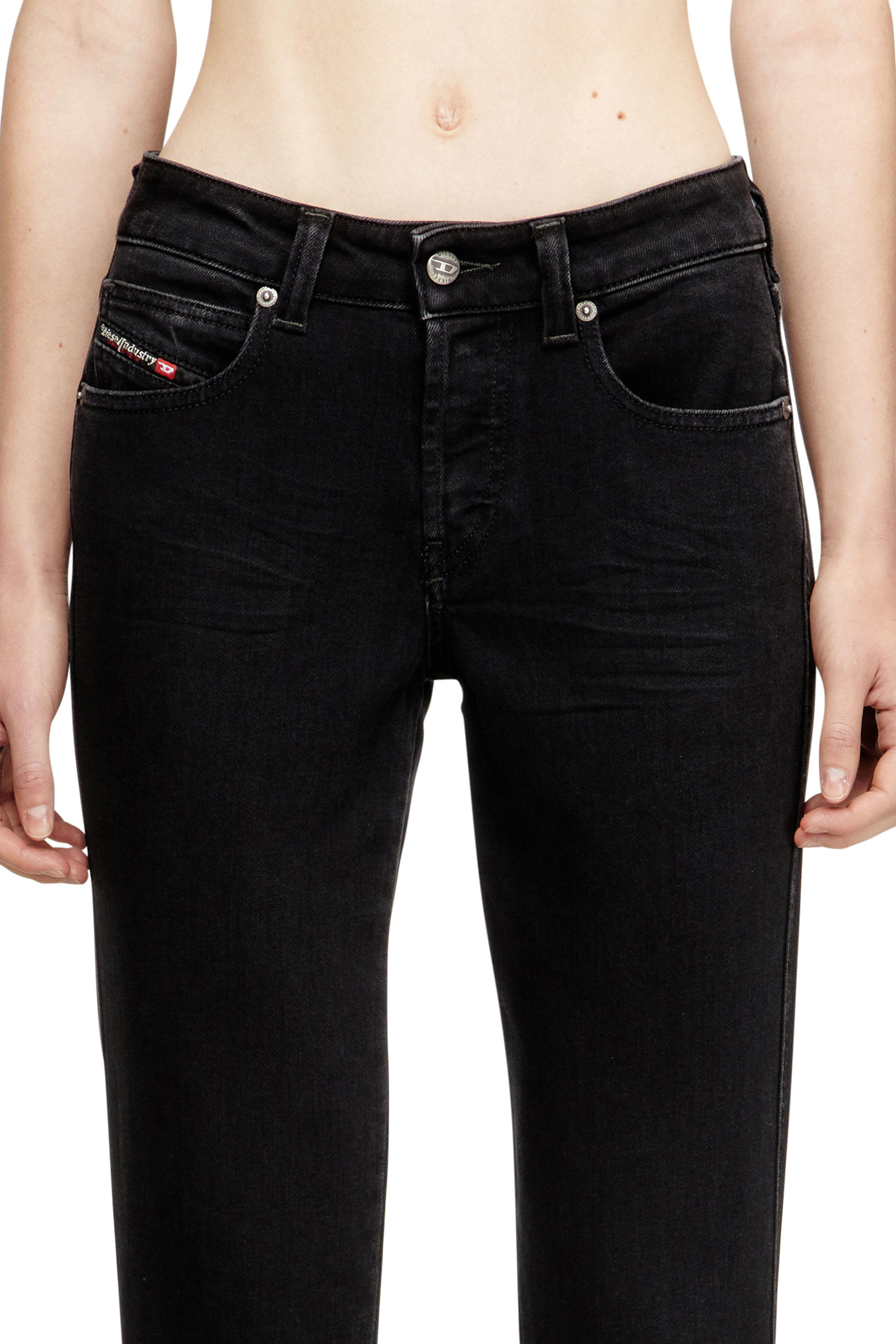 Diesel - Slim Jeans 1992 D-Jiann 09N89 Femme, Noir/Gris foncé - Image 4