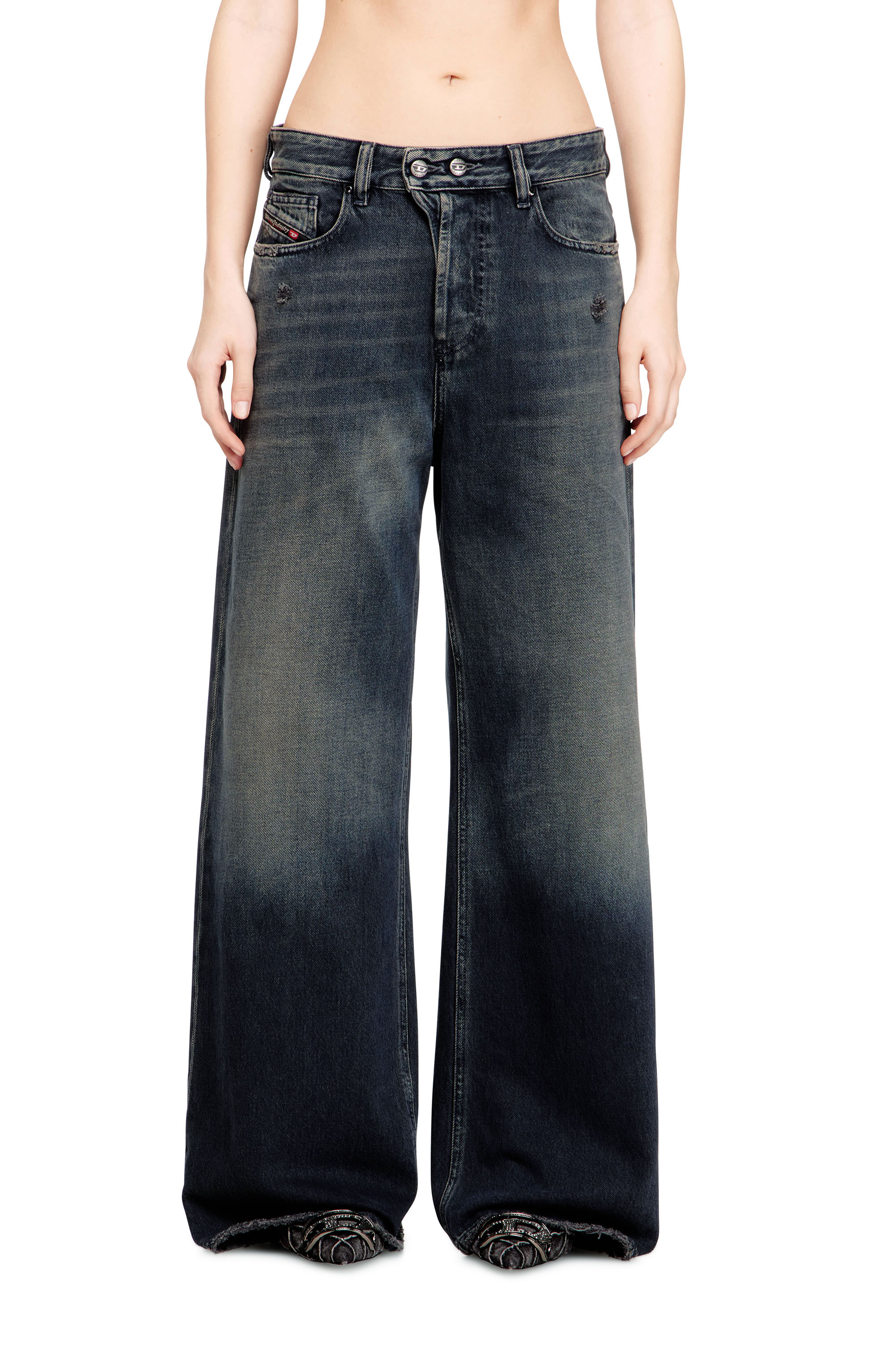 Diesel - Relaxed Jeans 1996 D-Sire 09N67 Mixte, Bleu Fonc&eacute; - Image 2