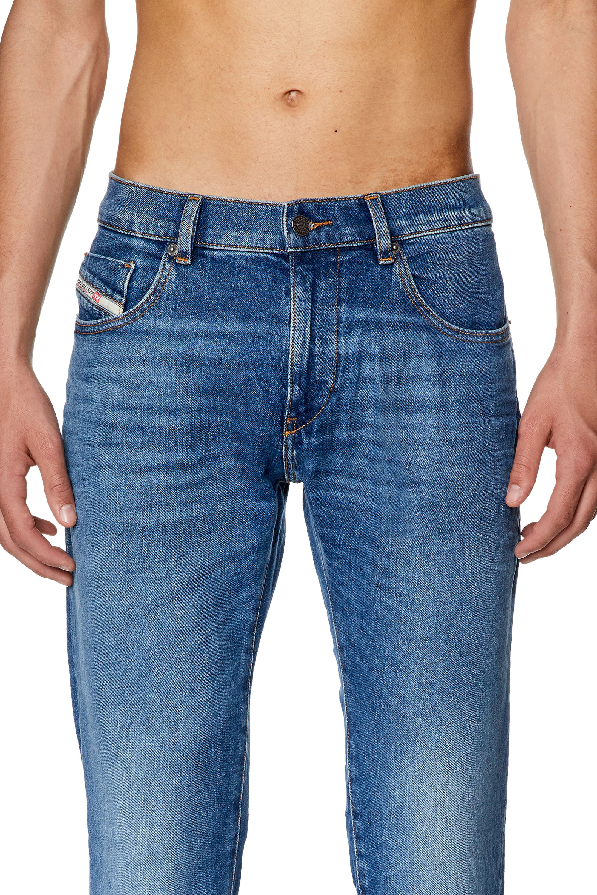 Diesel - Slim Jeans 2019 D-Strukt 0ENAT, Bleu moyen - Image 4