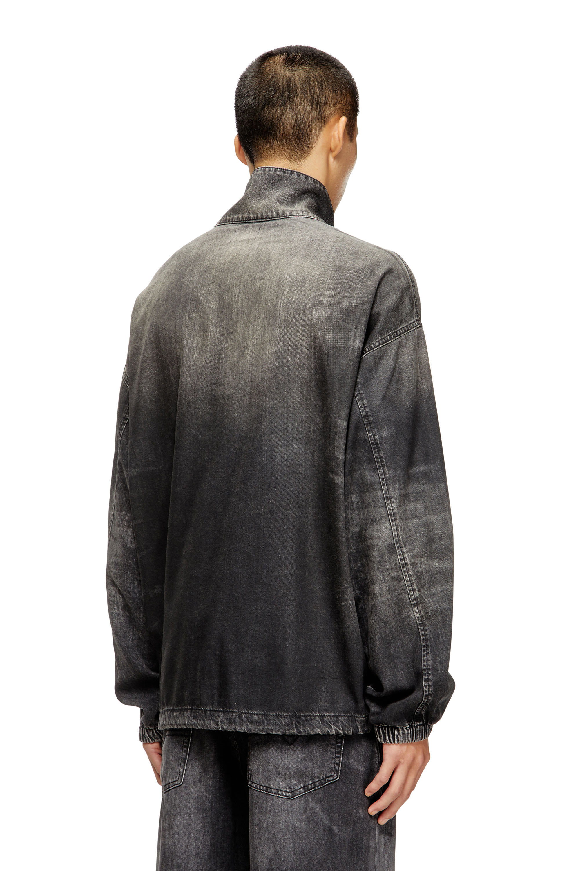 Diesel - D-FLOW-S3, Haut en jean avec col montant Mixte in Noir - 4