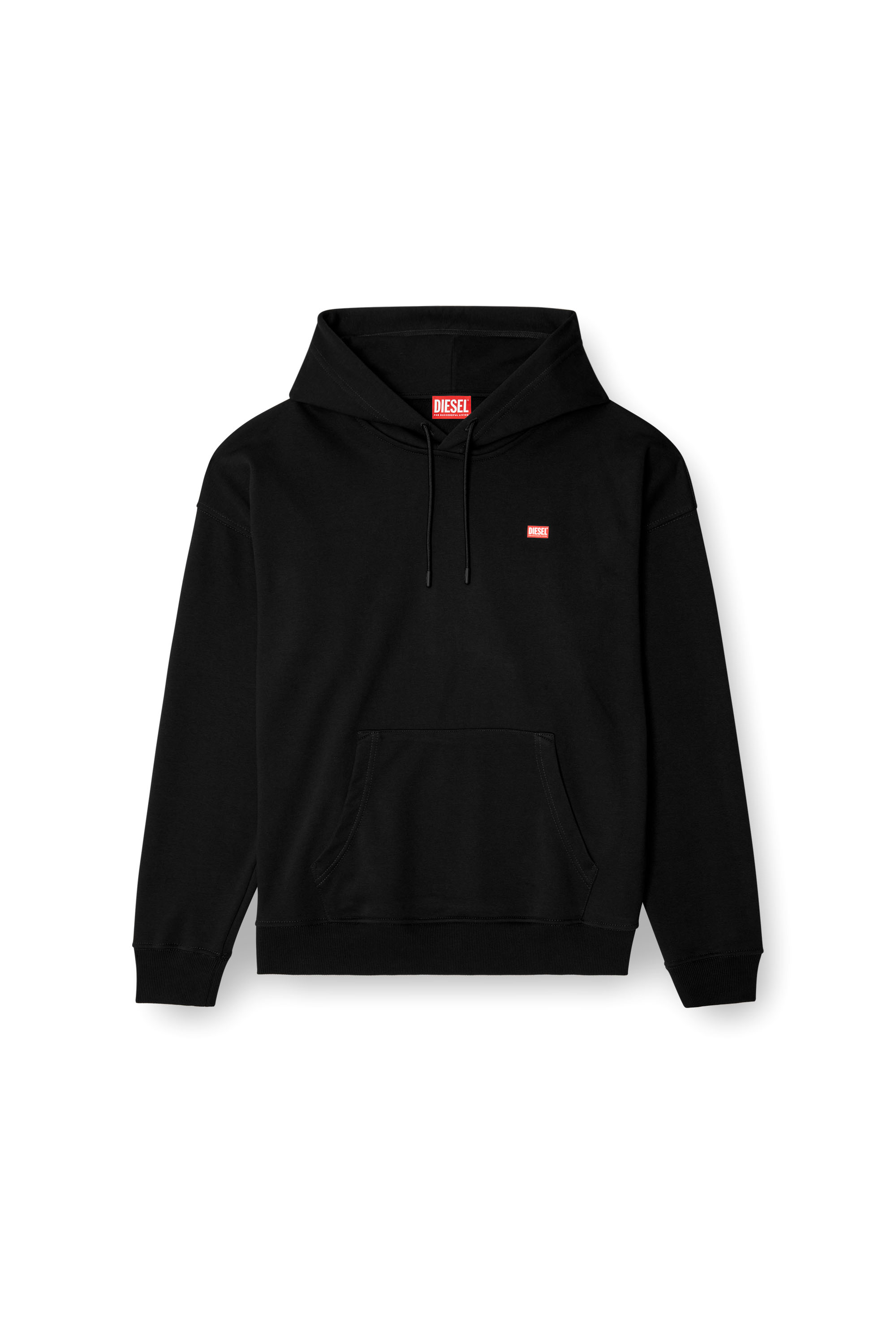 Diesel - S-ROB-HOOD-R1, Man's Hoodie with small logo in Black - 3