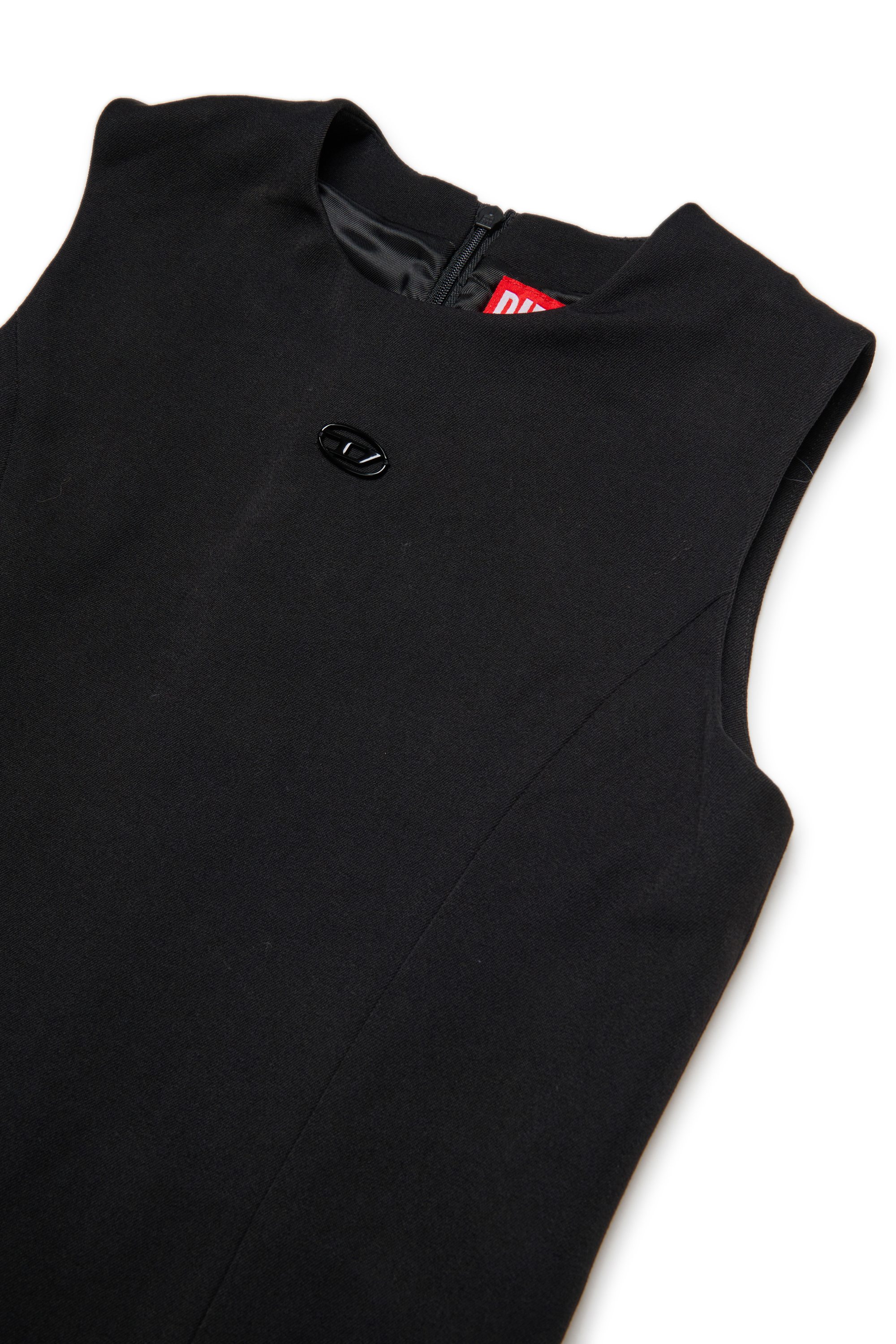 Diesel - DELAILA, Robe avec fermeture éclair à l'arrière Femme in Noir - 3