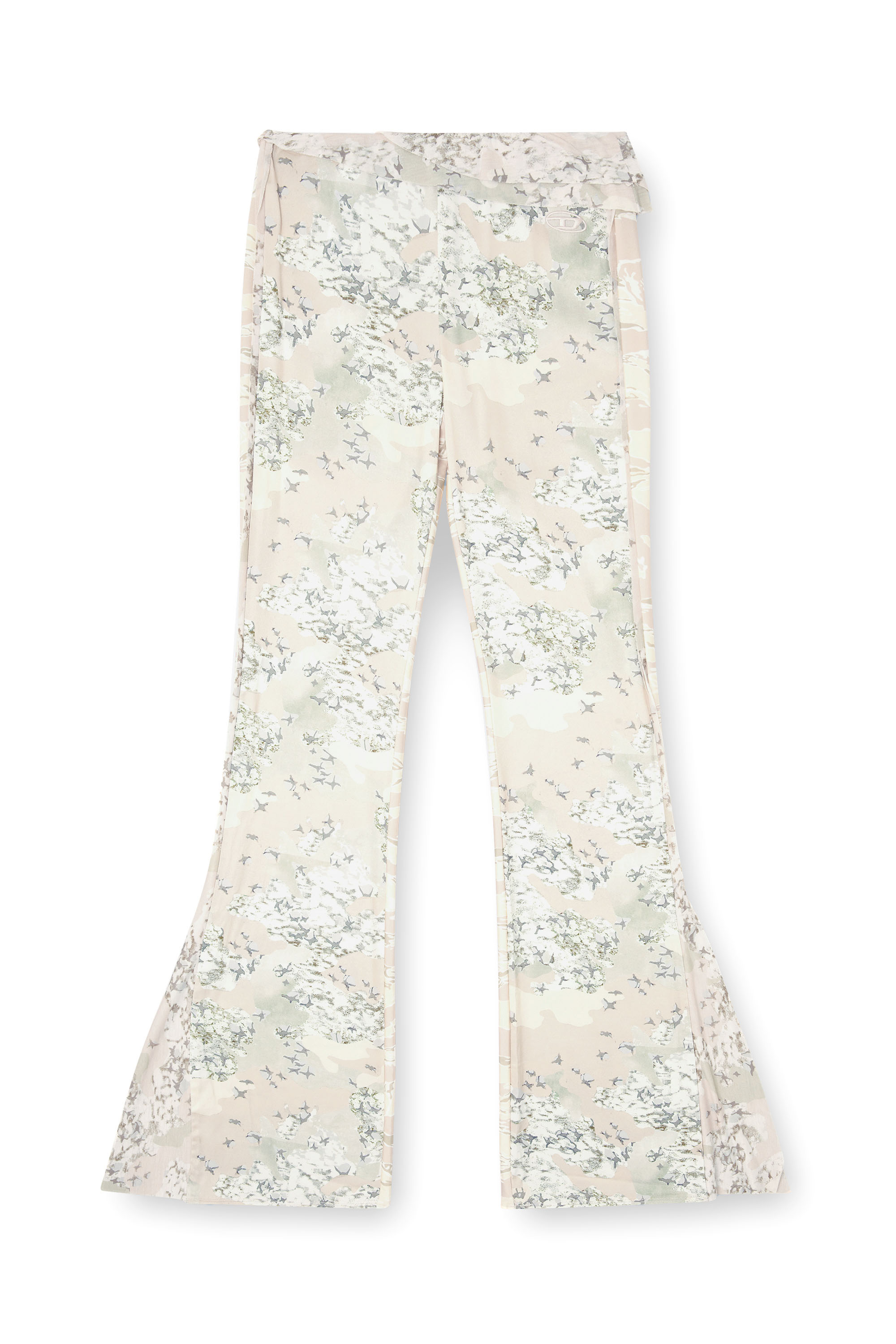Diesel - P-AFFAL, Pantalon de jazz avec imprimés camouflage mélangés Femme in Beige - 3