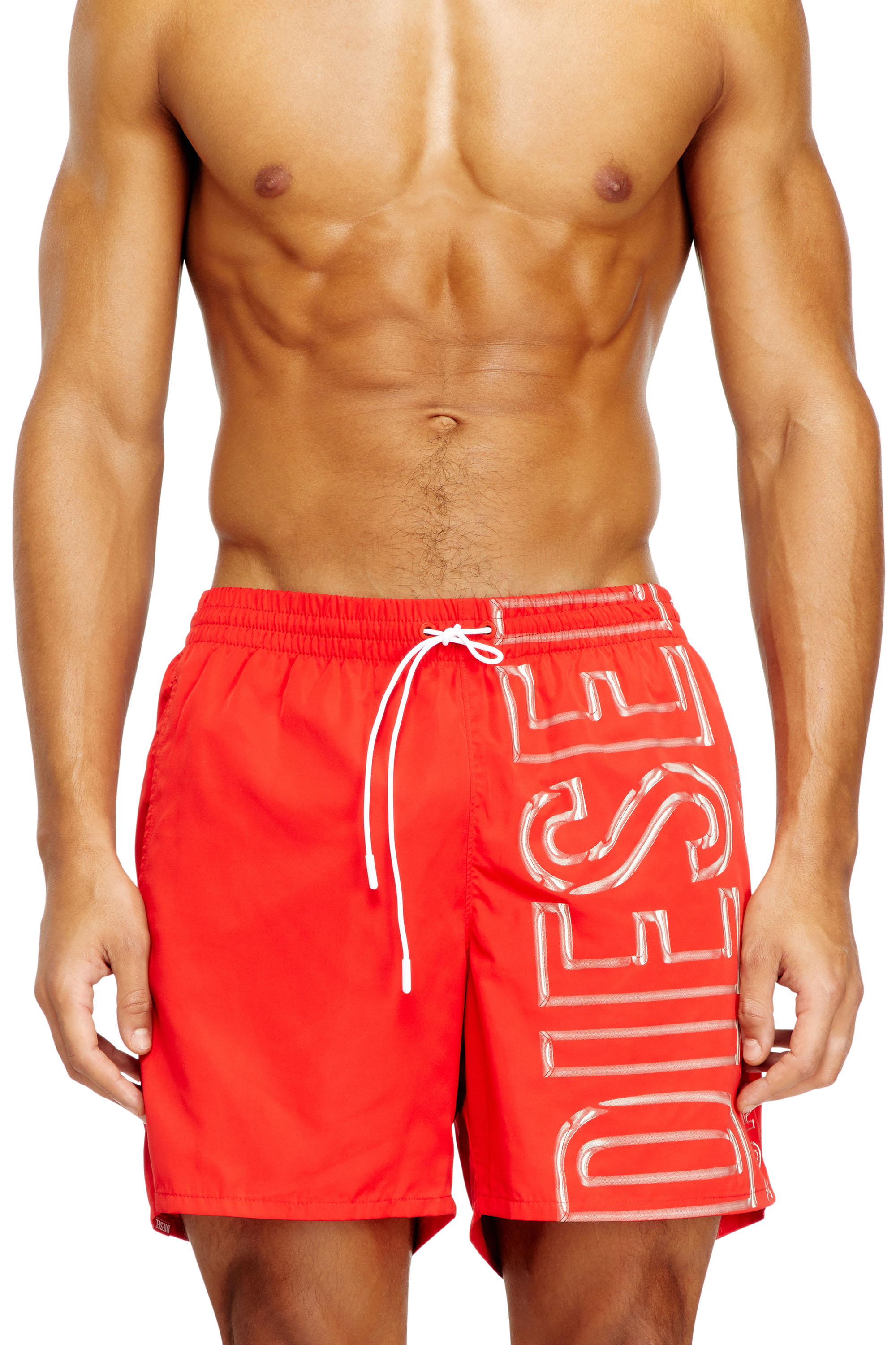 Diesel - SOCCER-41-D-CORE, Short de bain avec logo imprimé oversize Homme in ToBeDefined - 2
