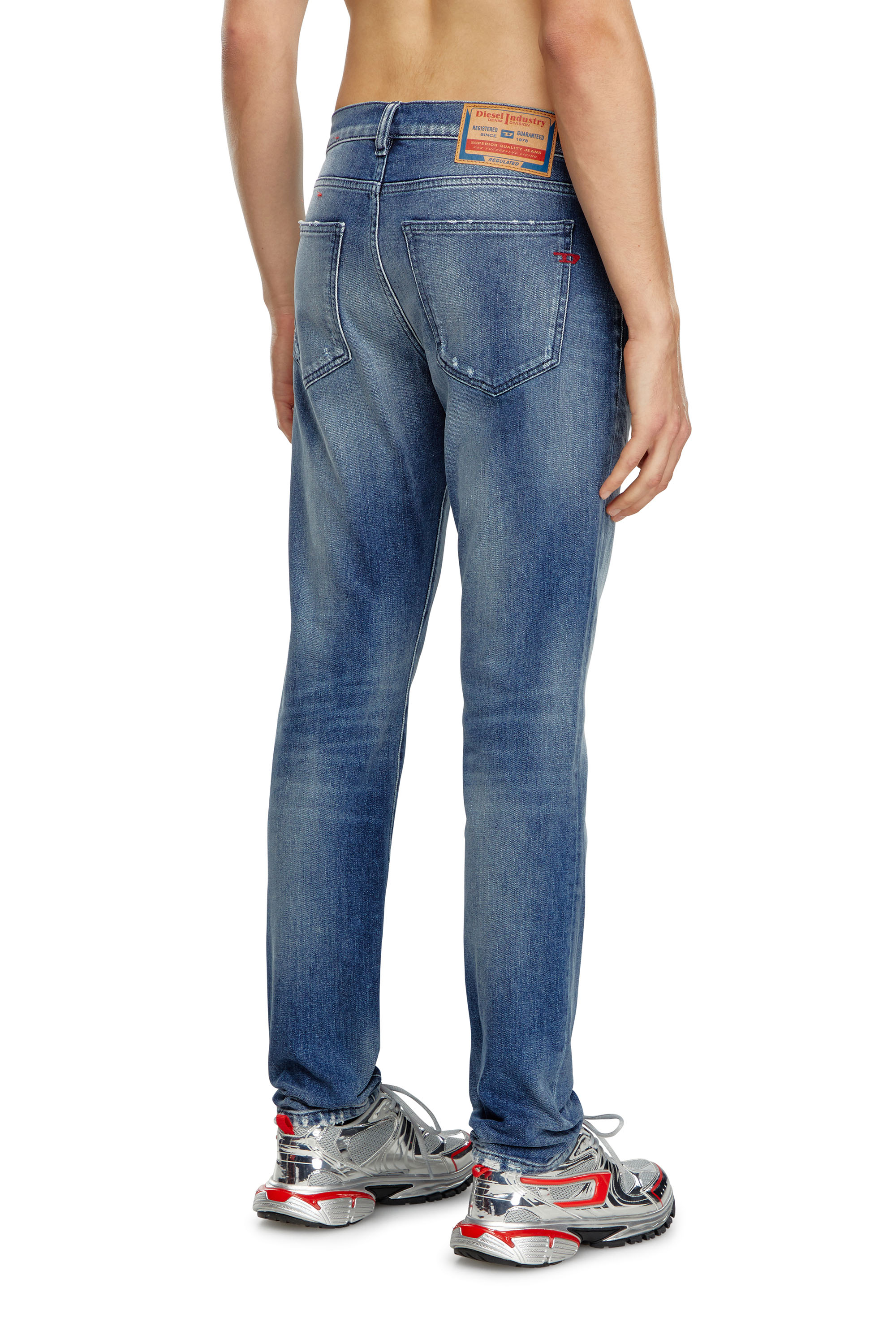 Diesel - Slim Jeans 2019 D-Strukt 09J61, Bleu moyen - Image 3
