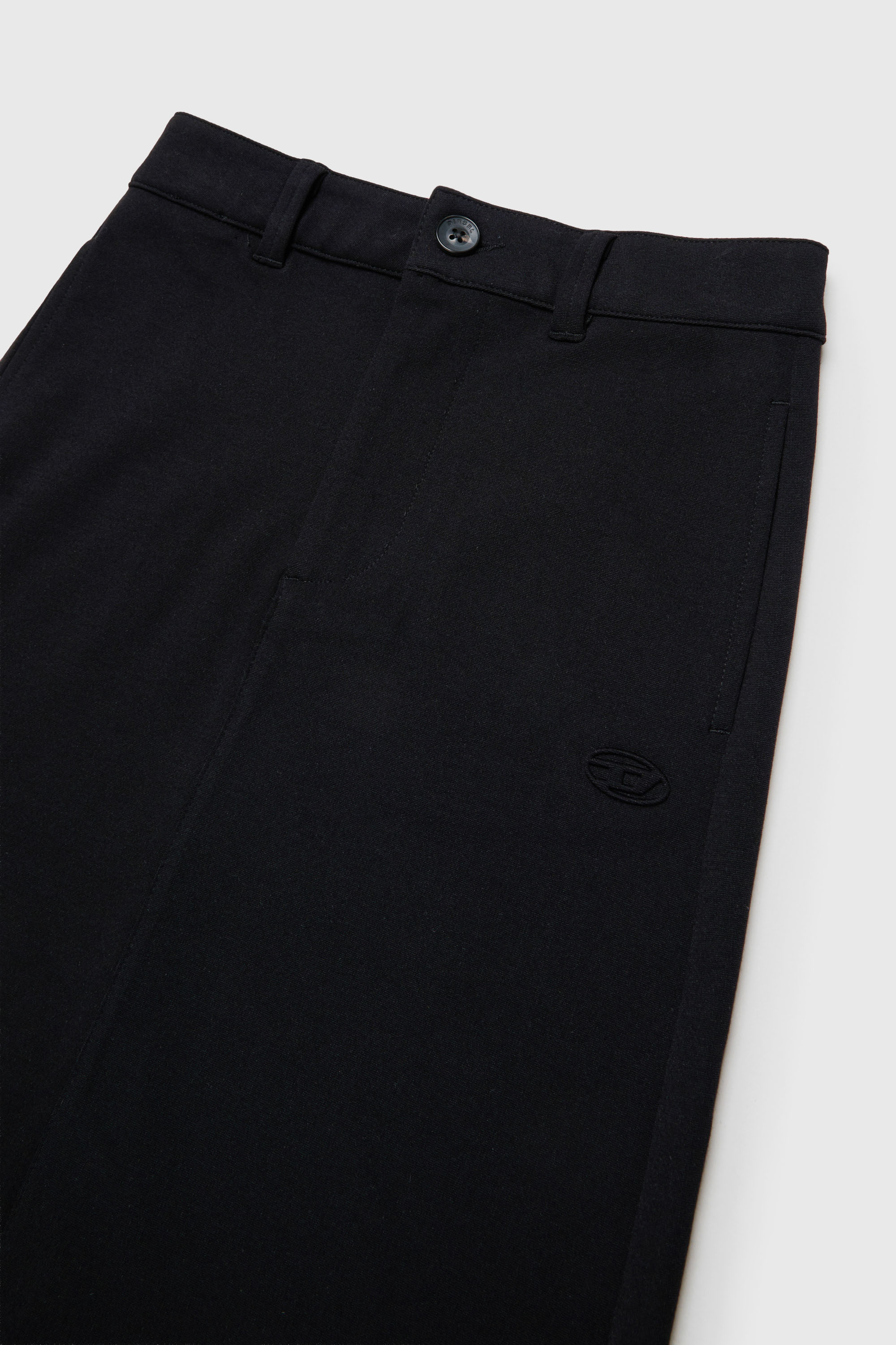 Diesel - GMILX, Jupe en m&eacute;lange de viscose stretch Femme in Noir - 3