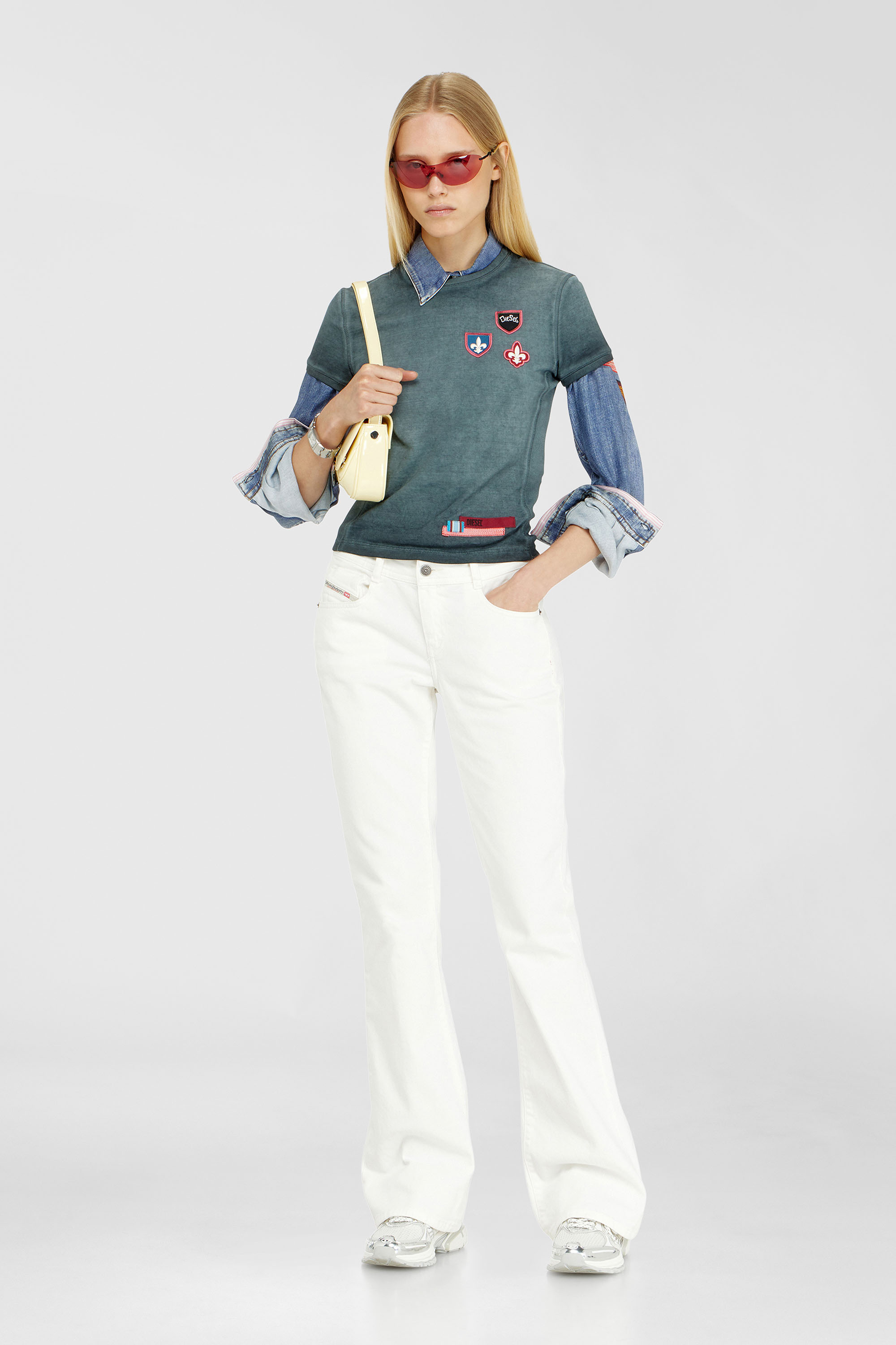 Diesel - Bootcut Jeans 1969 D-Ebbey 09D63 Femme, Blanc - Image 1