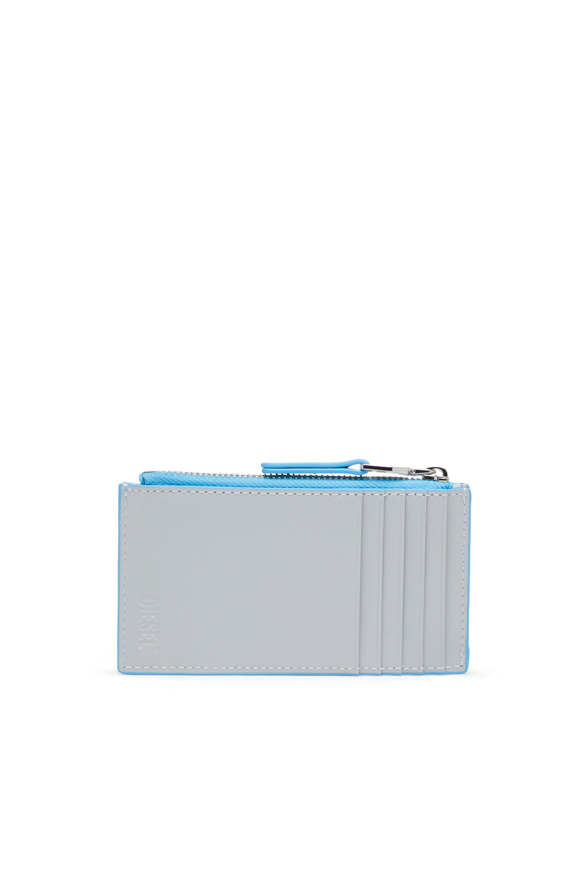 Diesel - PLAY CARD HOLDER III, Woman's Card holder in printed glossy PU in Light Blue - 2