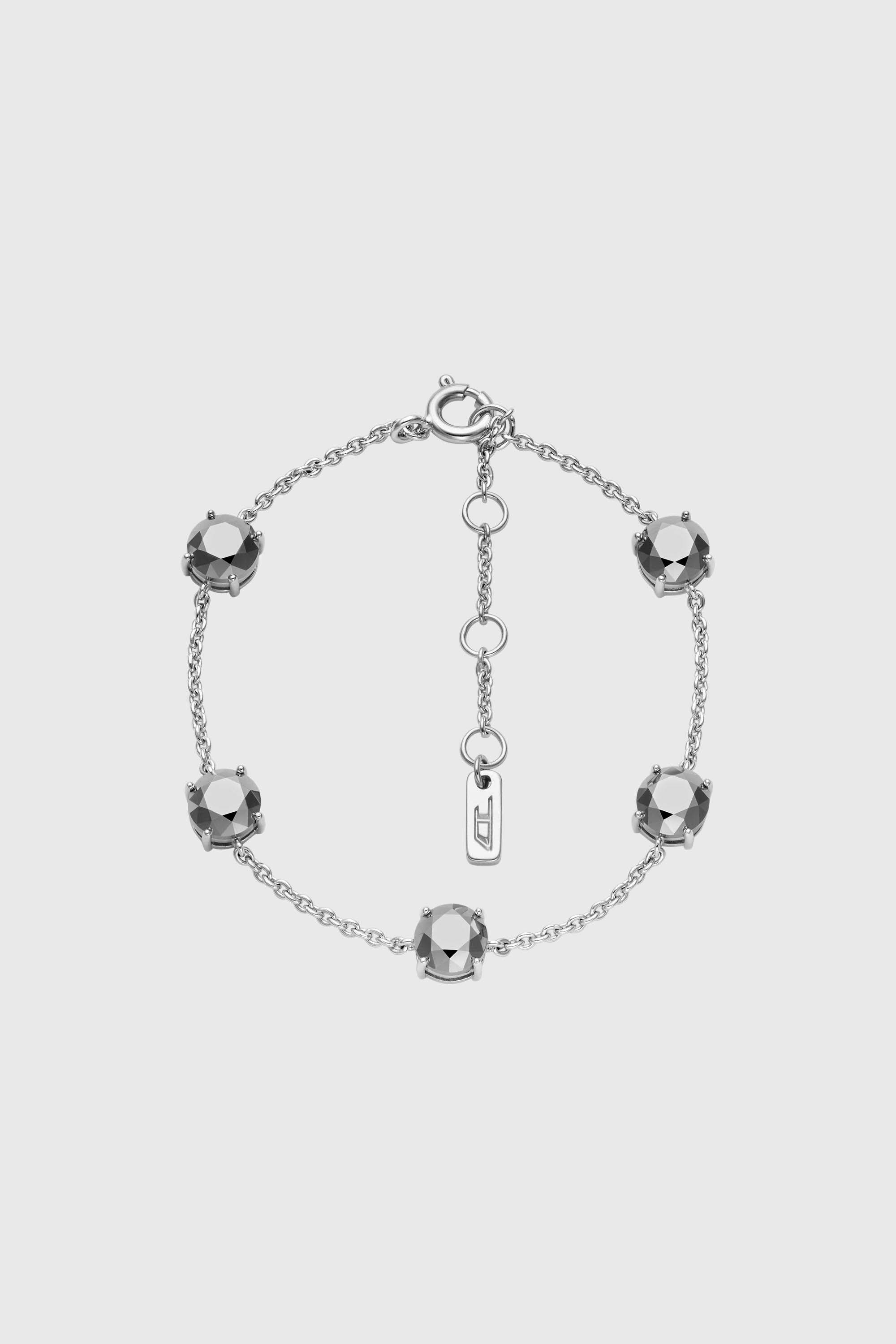 Diesel - DL1358040 STERLING SILVER JEWEL, Bracelet cha&icirc;ne en argent sterling Mixte in Gris argent&eacute; - 1