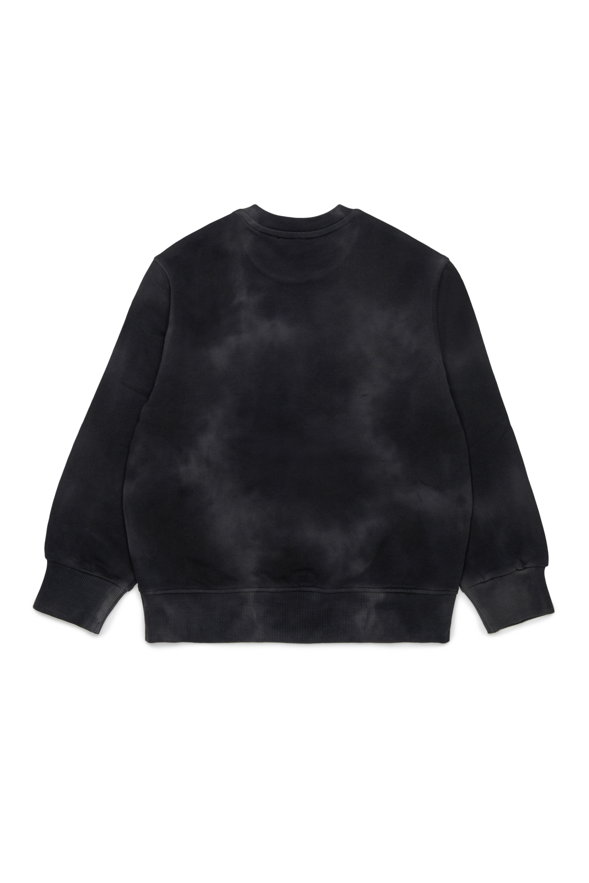 Diesel - SFIN OVER, Sweat-shirt effet nuage avec motif ph&eacute;nix Homme in Noir - 2