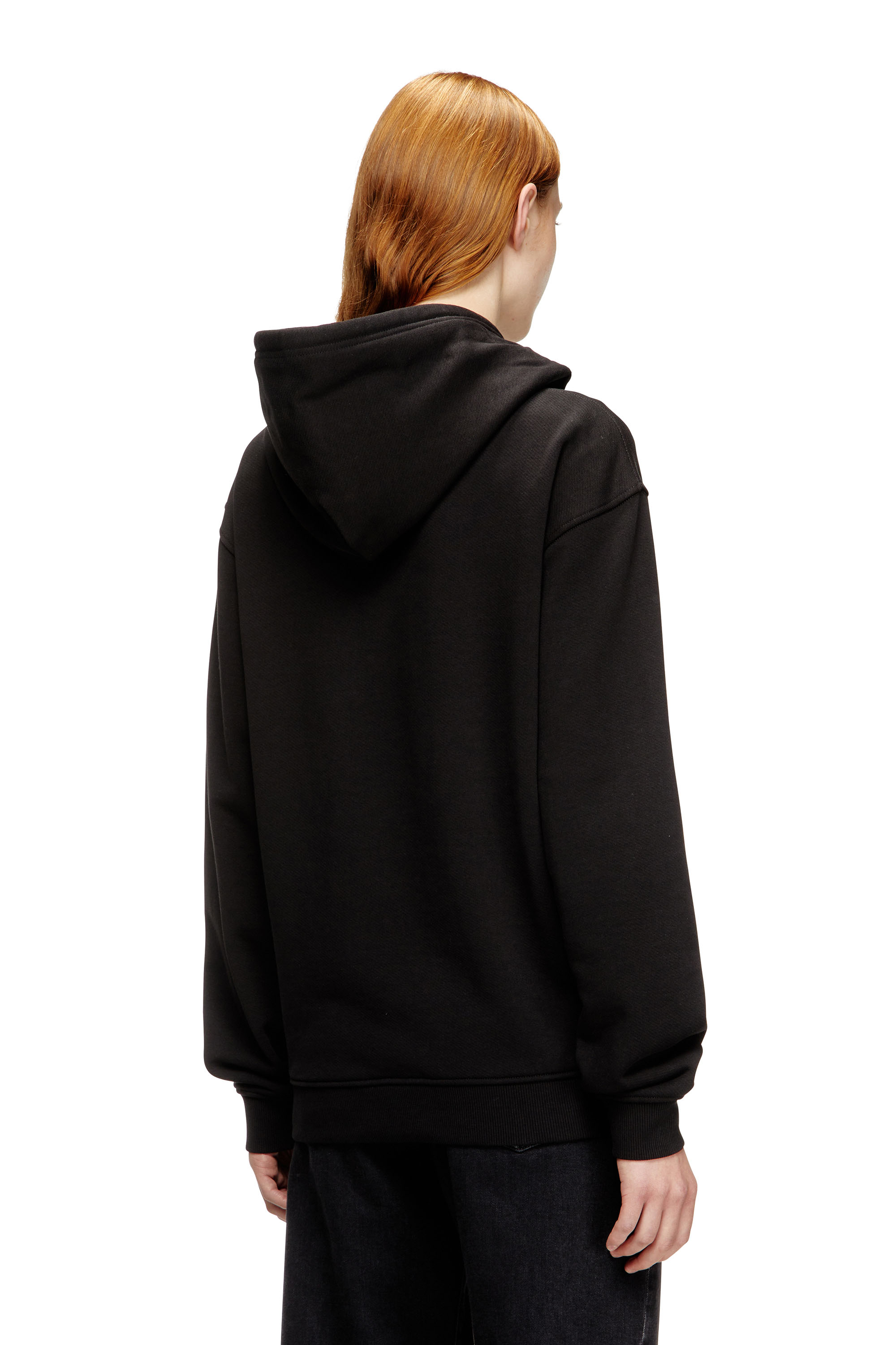 Diesel - F-NORMY-HOOD-OD, Sweat à capuche en coton avec logo Oval D Femme in ToBeDefined - 3