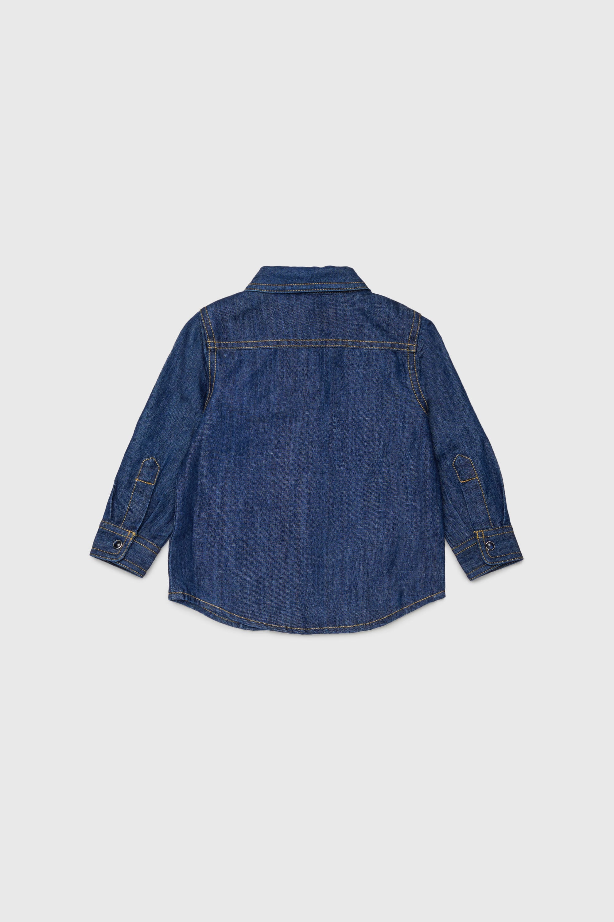 Diesel - CARTOB, Chemise en denim avec broderie logo Homme in Bleu - 2