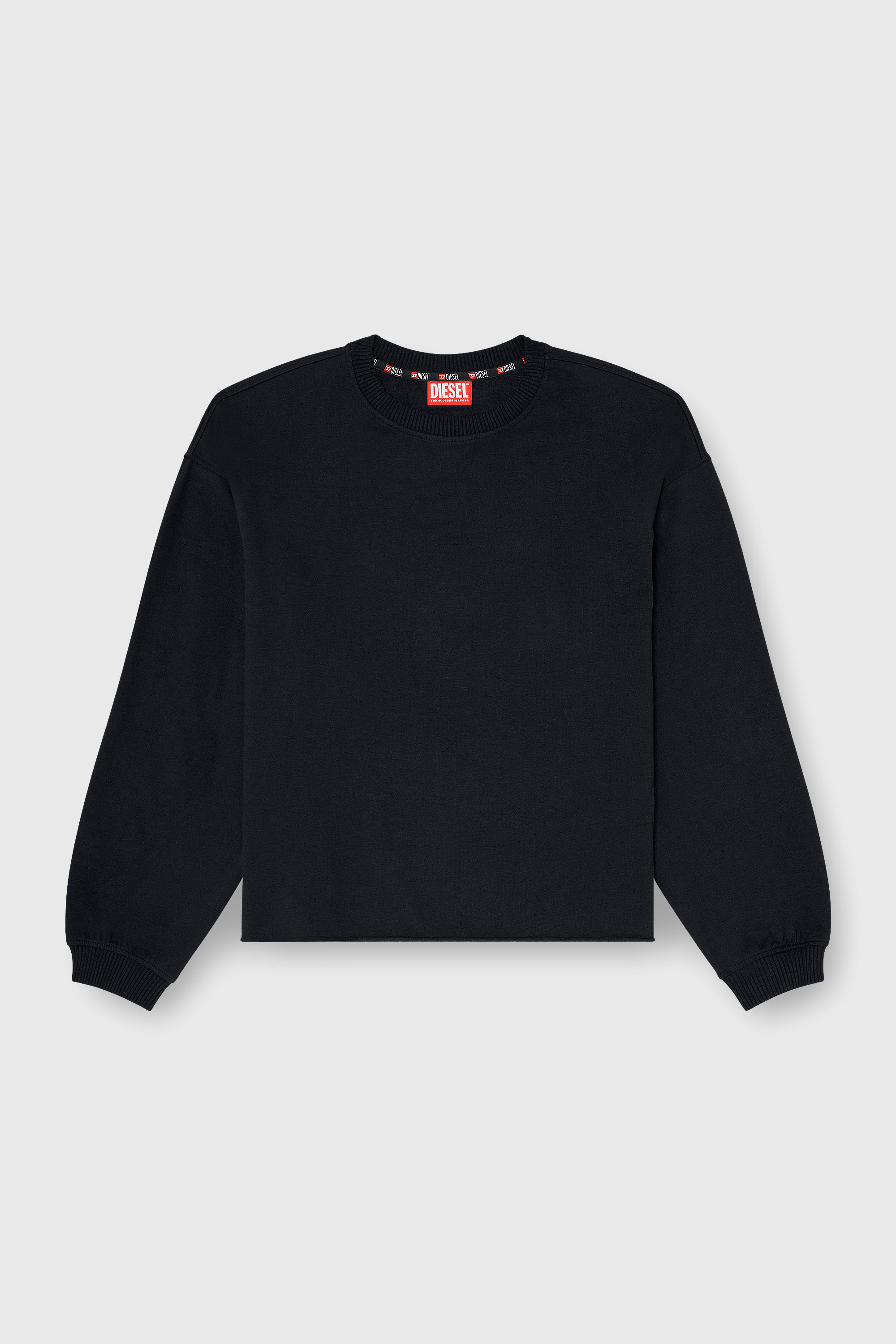 Diesel - PATRICIA-D-CORE, Sweat gratt&eacute; avec ourlet franc Femme in Noir - 2