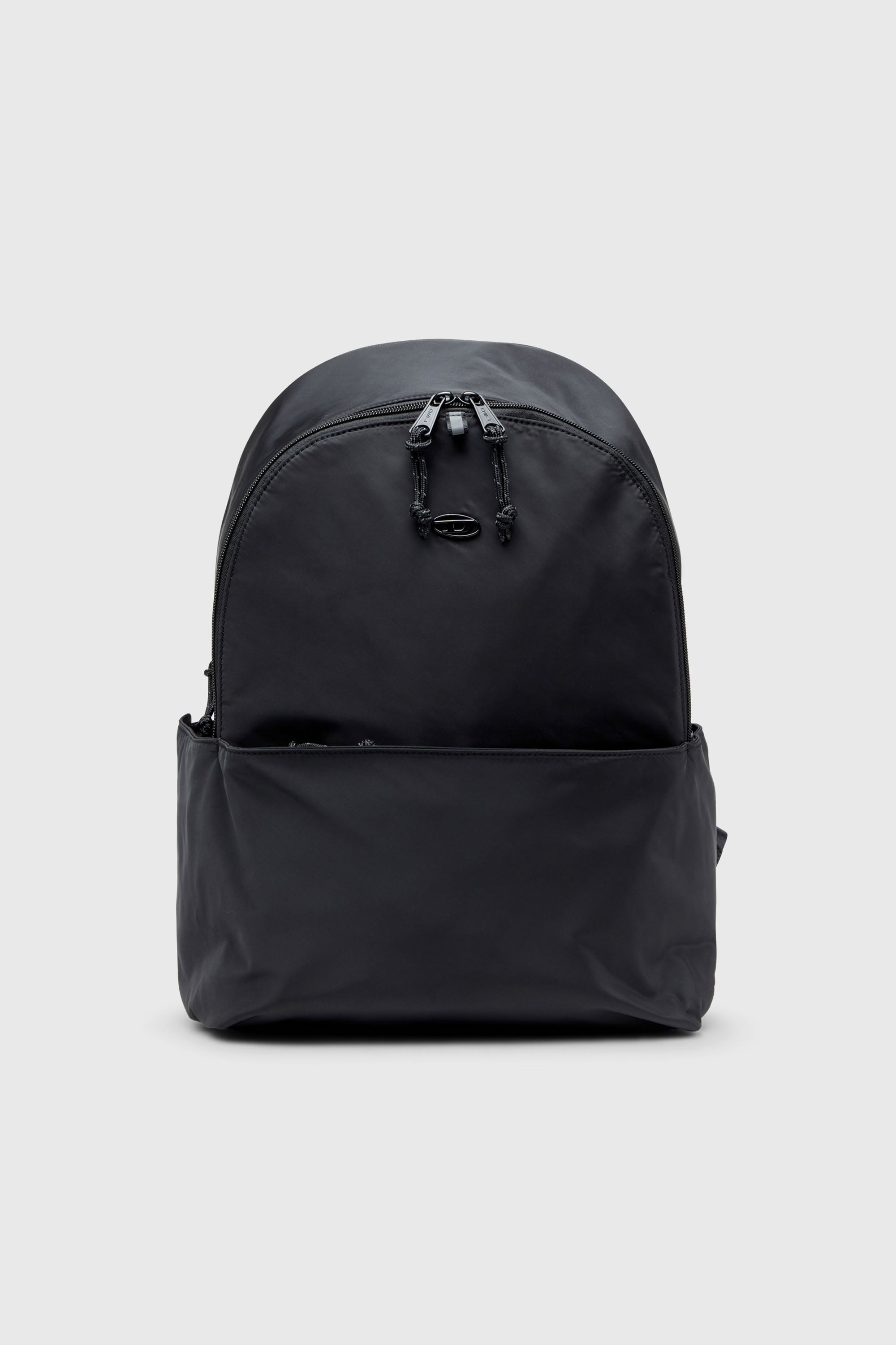 Diesel - D-PACK BACKPACK X, D-Pack-Sac &agrave; dos en tissu au toucher satin&eacute; Homme in Noir - 1